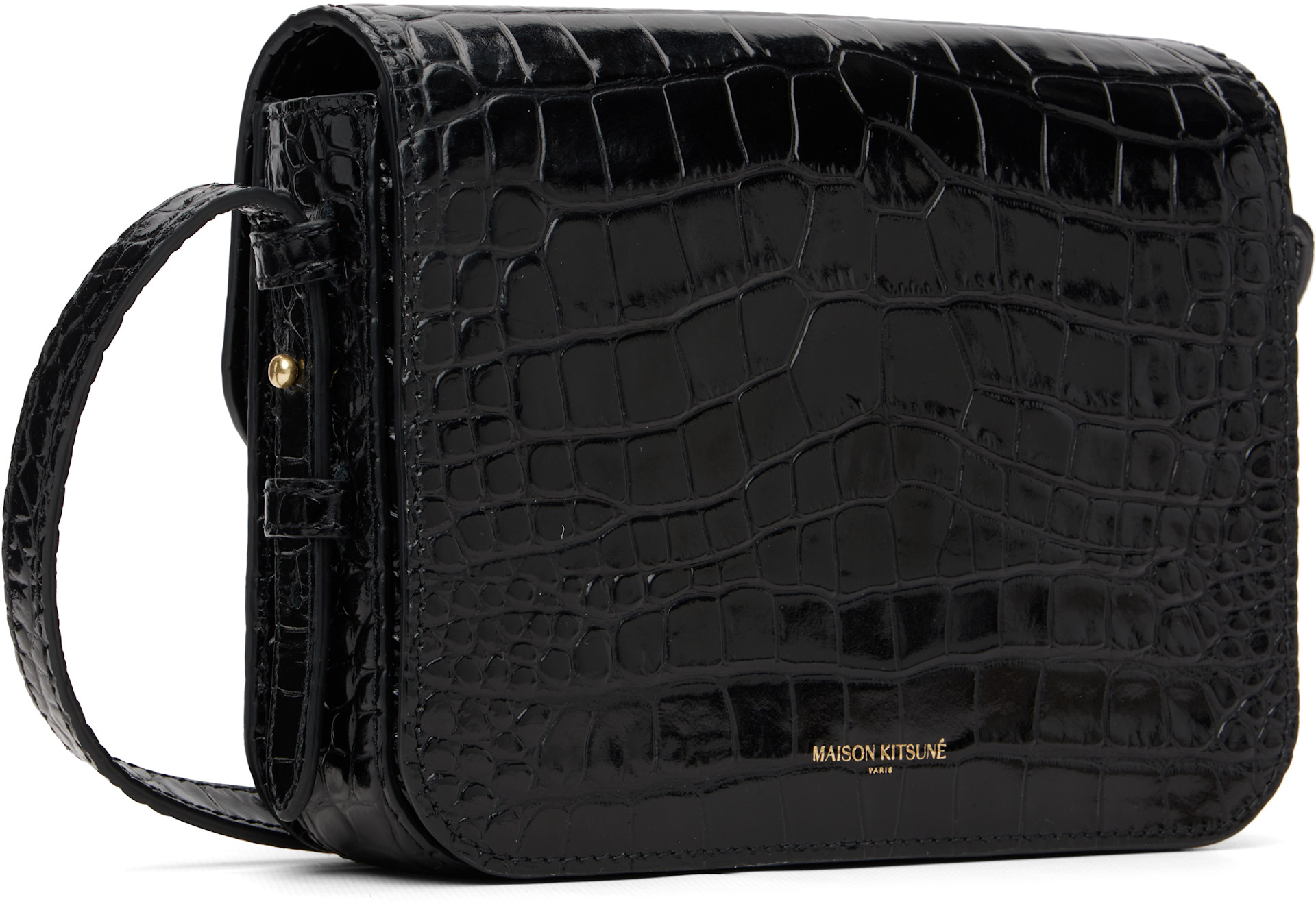 Maison Kitsuné: Black Edie Bag | SSENSE