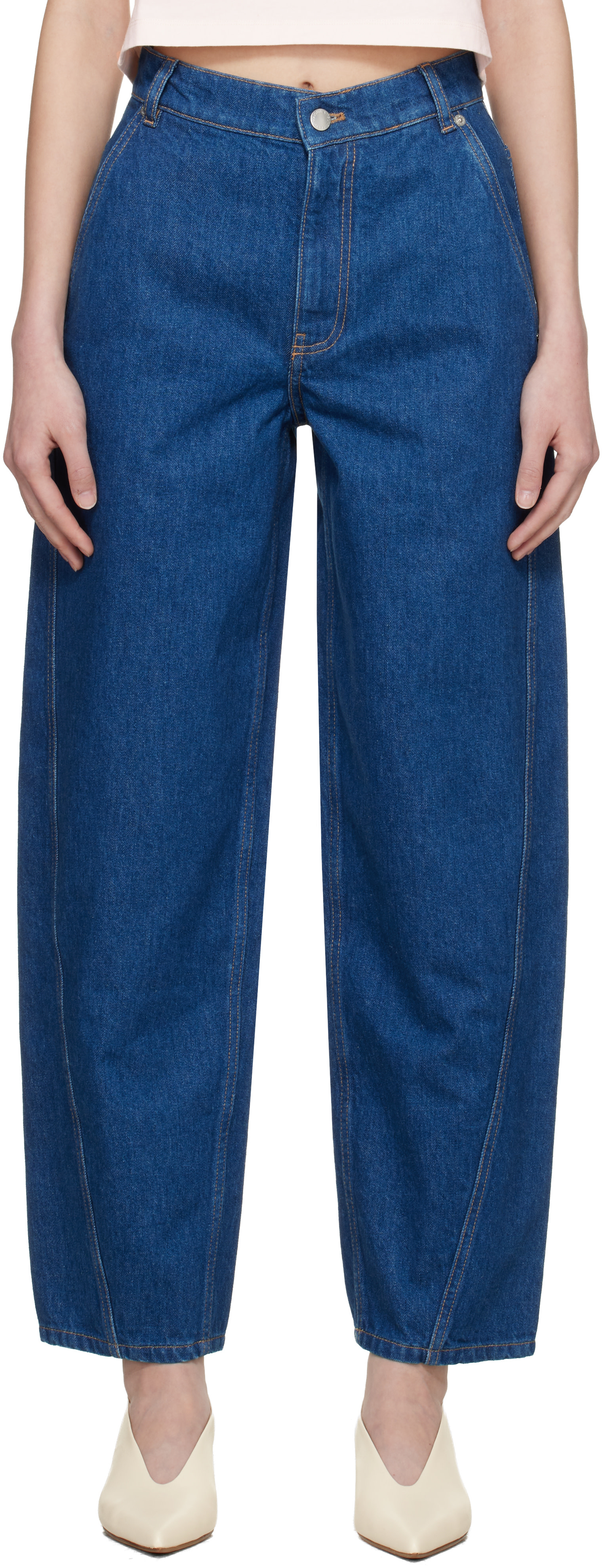 Maison Kitsuné - Jean fuselé bleu
