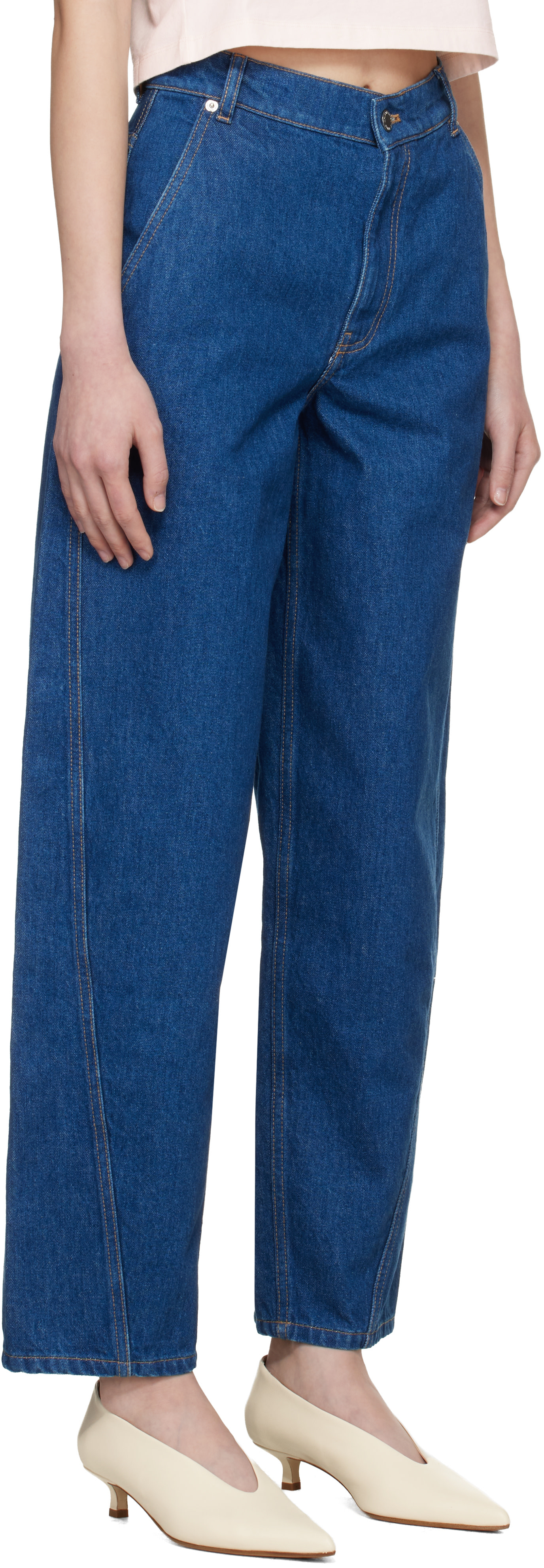 Maison Kitsuné - Jean fuselé bleu