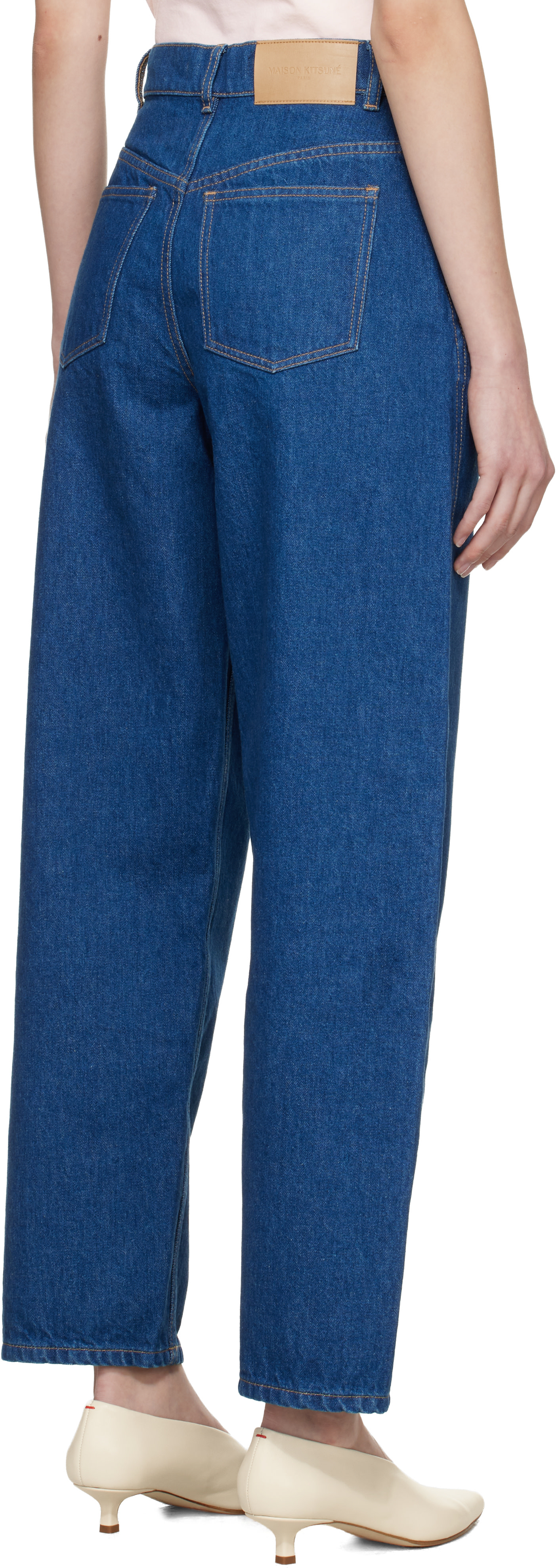 Maison Kitsuné - Jean fuselé bleu