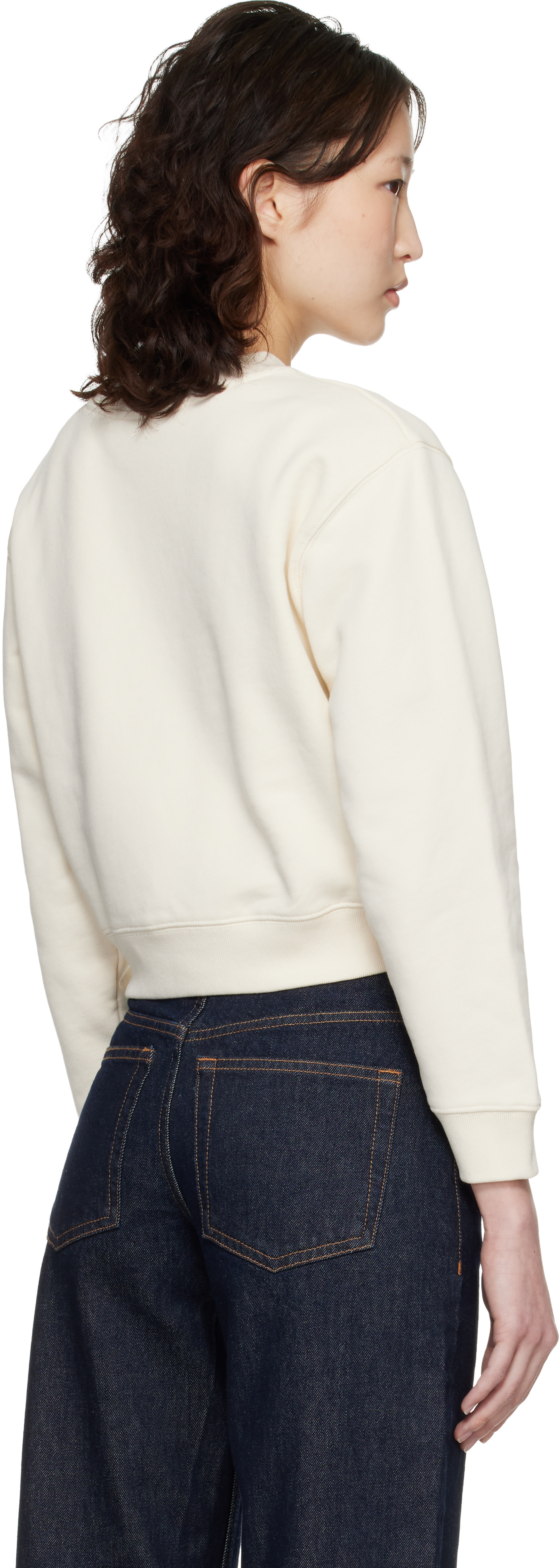 Maison Kitsuné: Off-White 'Maison Kitsuné Paris' Cropped