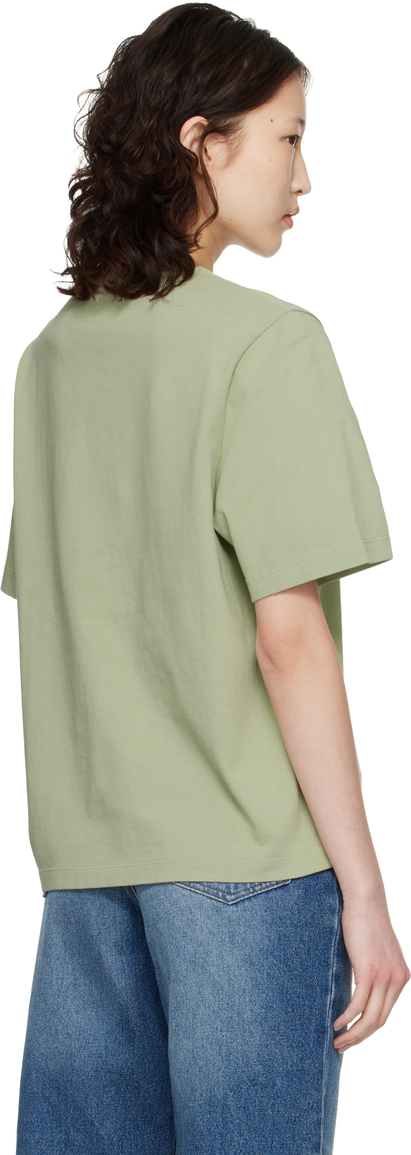 Maison Kitsuné: Green Dressed Fox Comfort T-shirt | SSENSE