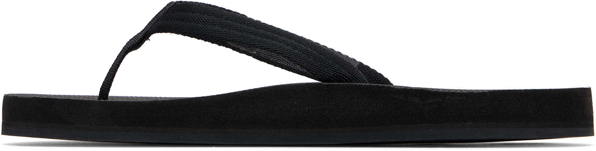 Maison Kitsuné: Black Indosole Edition 'Easy Living' Flip-Flops