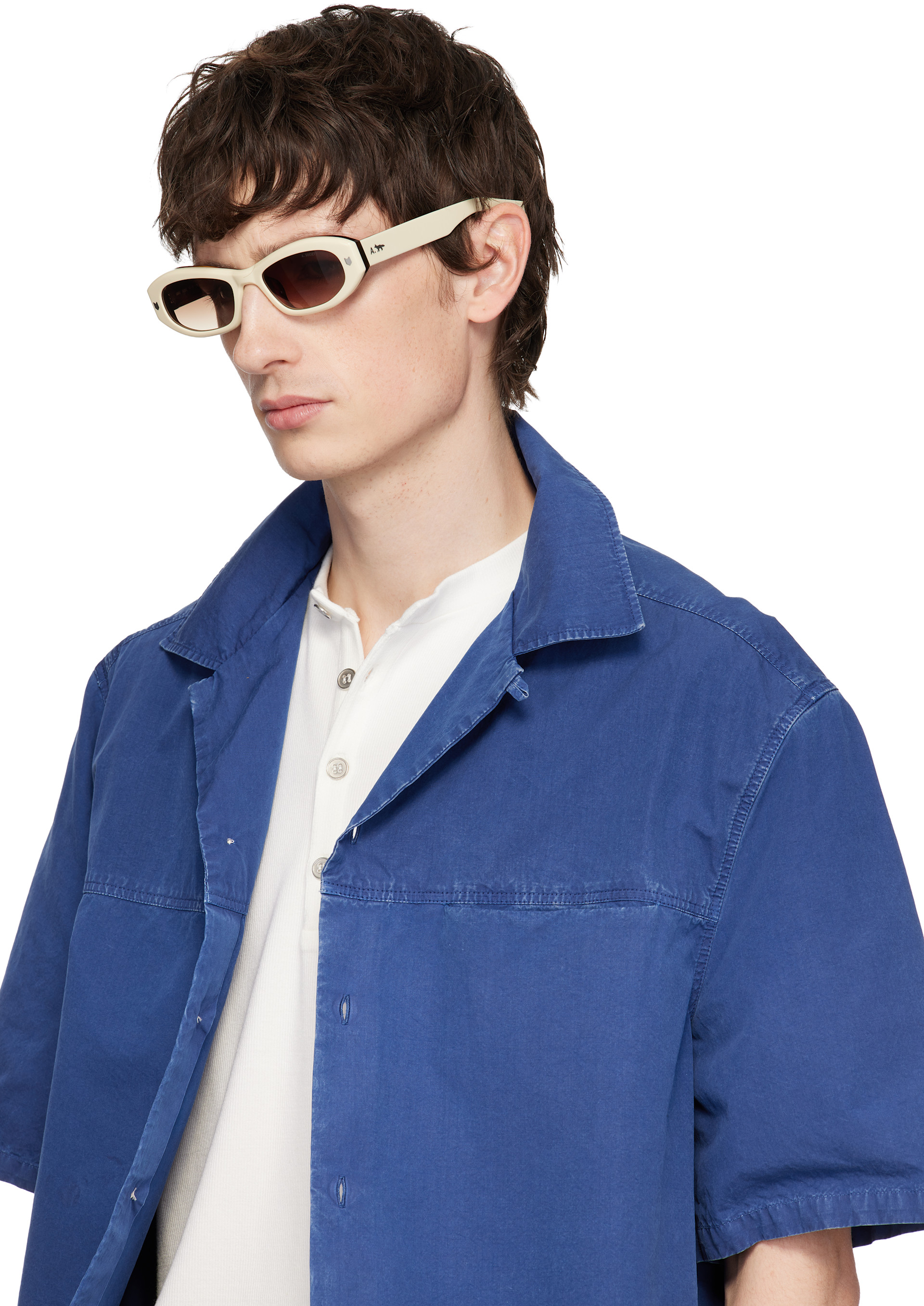 Maison Kitsuné - オフホワイト A. Societyエディション Ming サングラス