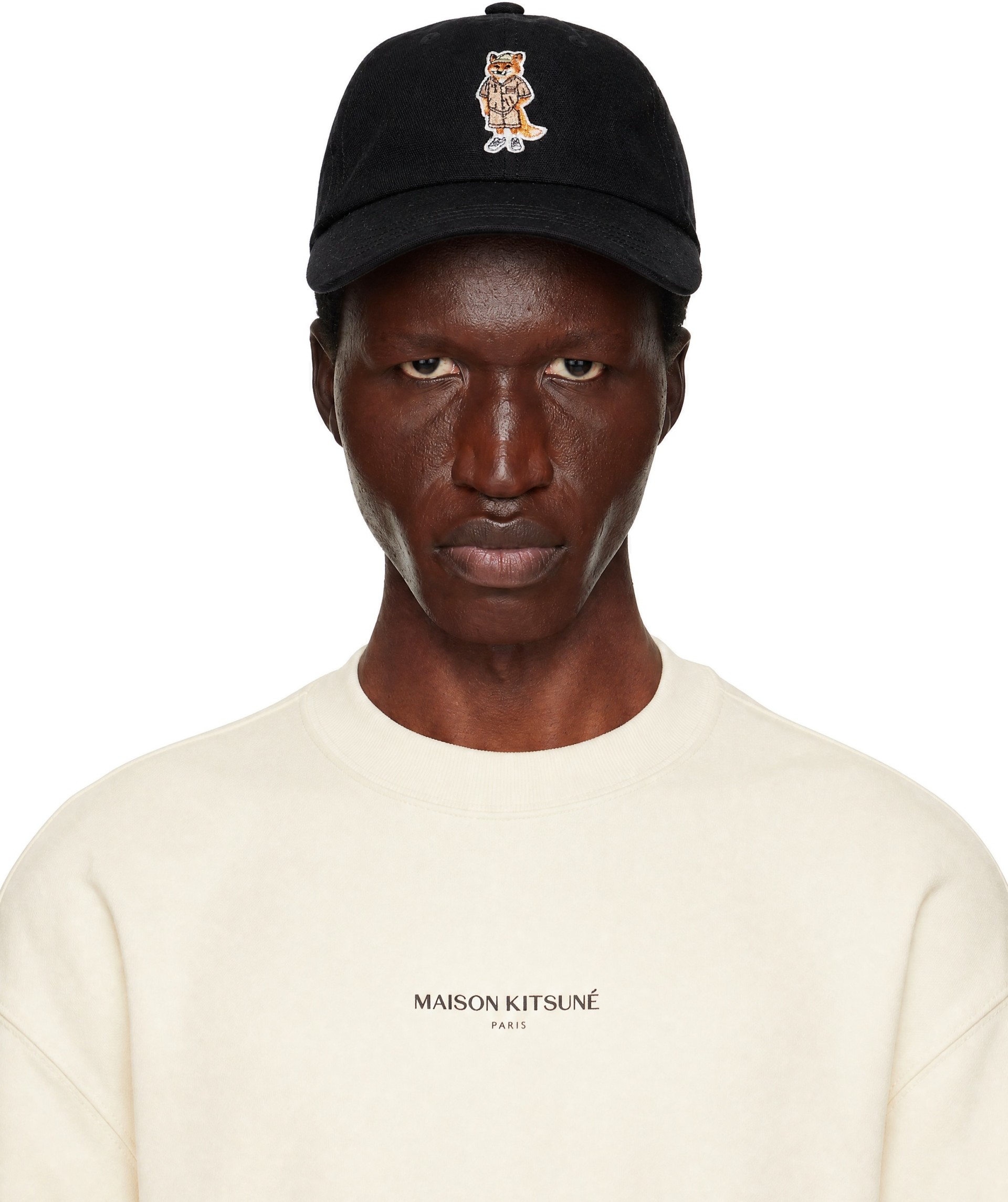 Maison Kitsuné - Black Dressed Fox Cap