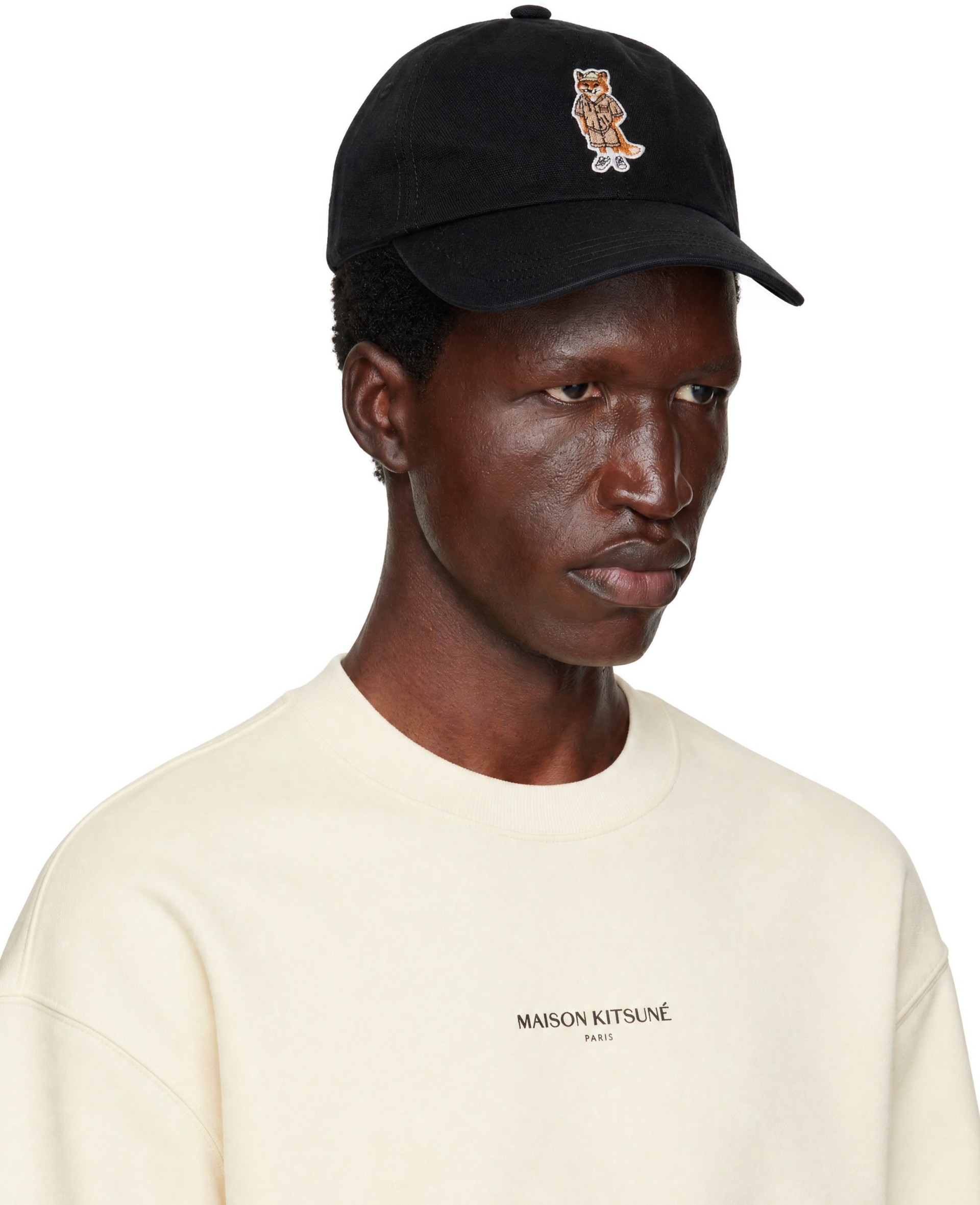 Maison Kitsuné - Black Dressed Fox Cap