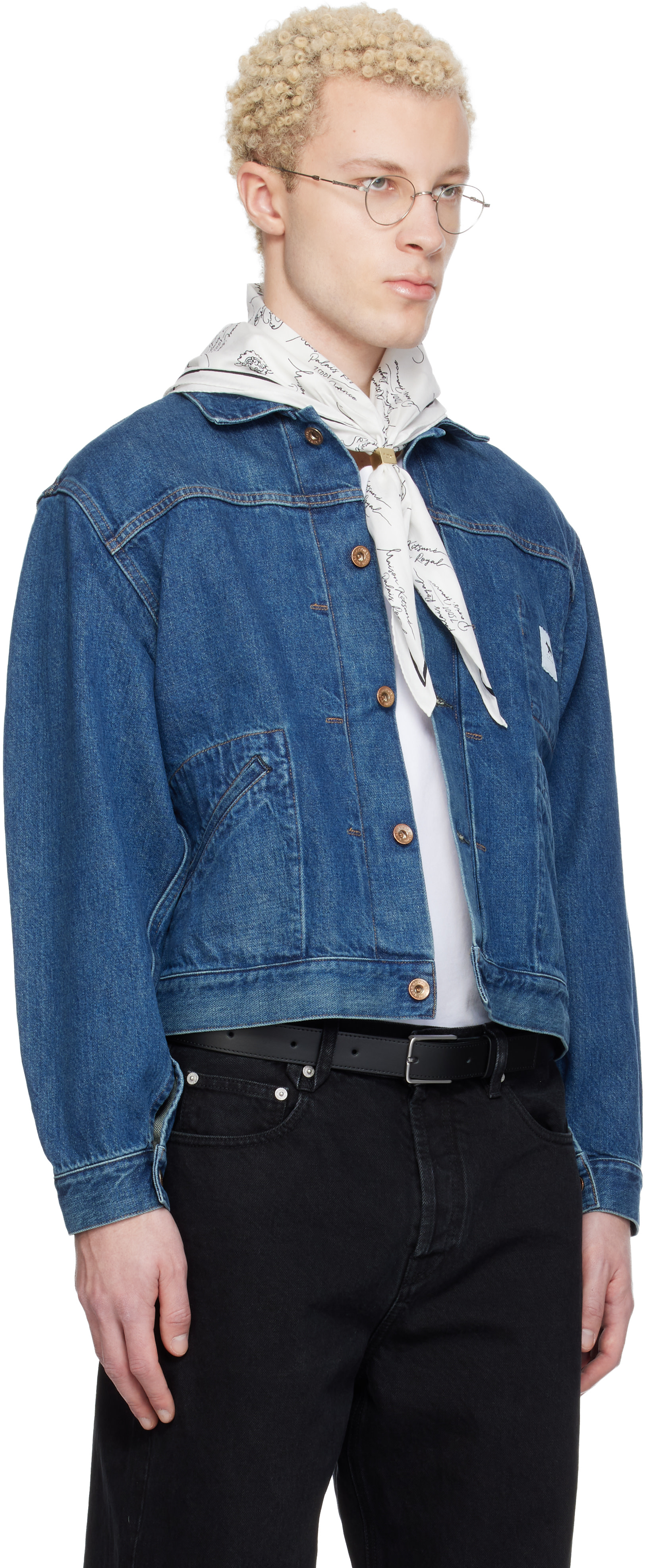 Maison Kitsuné: ブルー KUROエディション Selvedge Voyage デニム