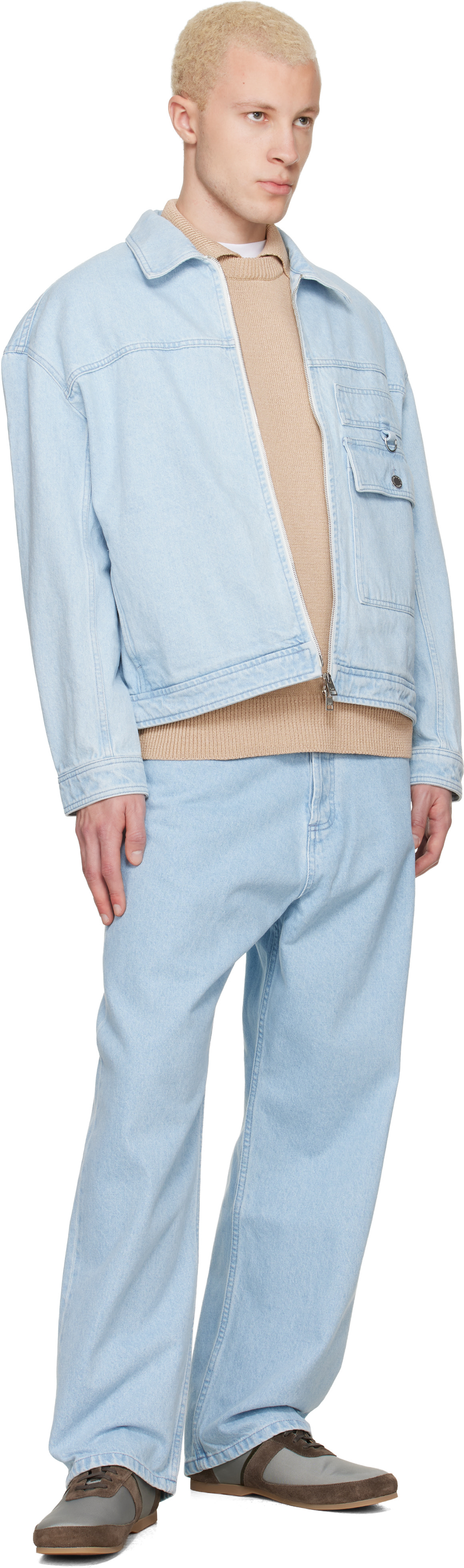 Maison Kitsuné - Jean ample bleu