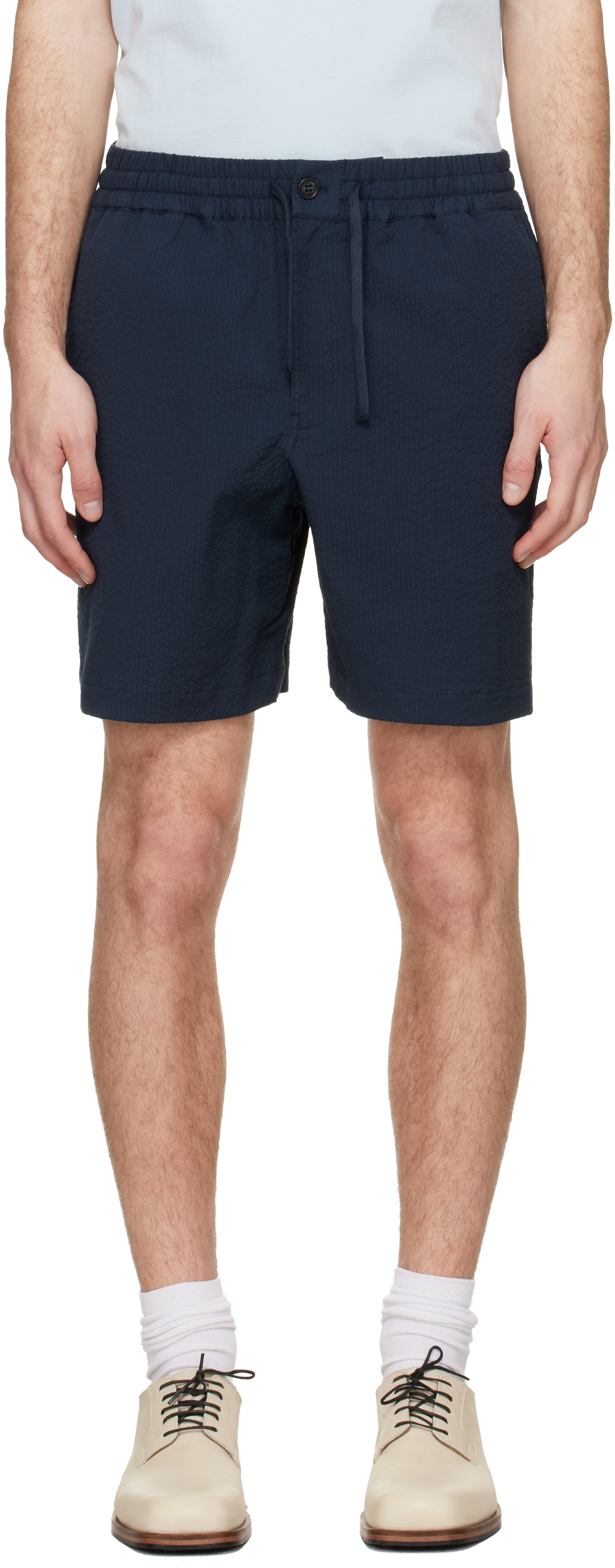 Maison Kitsuné - Short extensible bleu marine