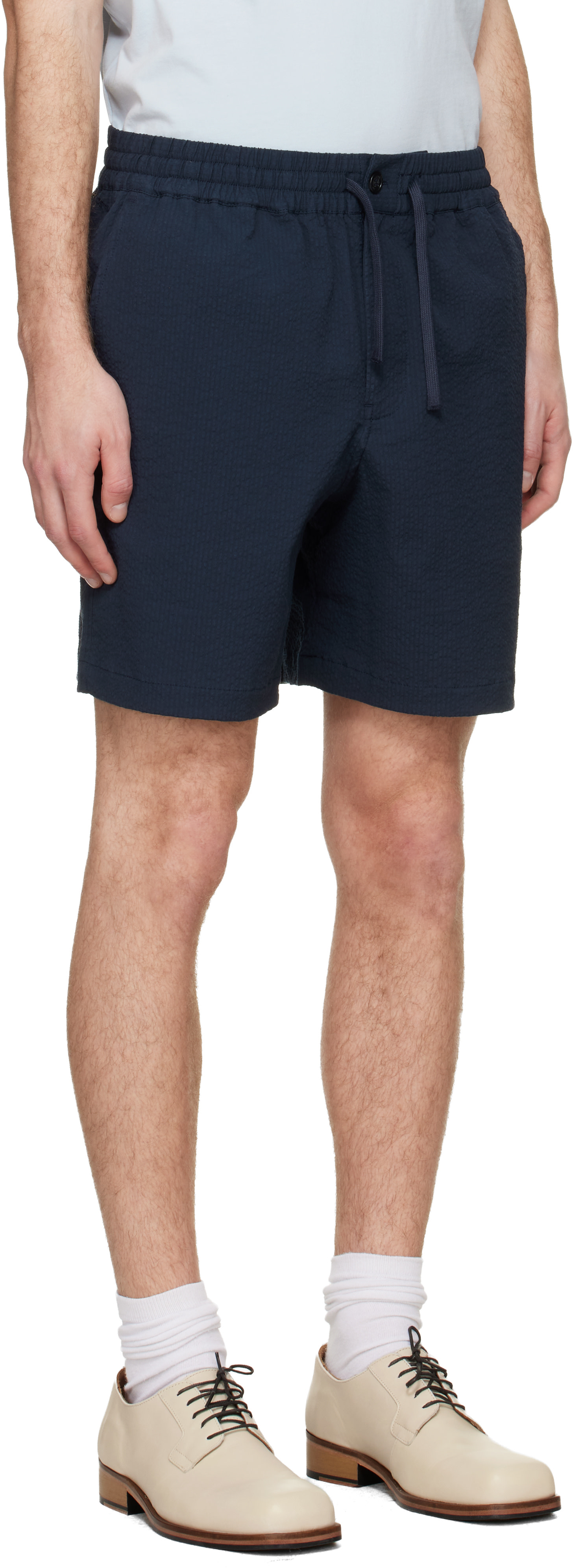 Maison Kitsuné - Short extensible bleu marine