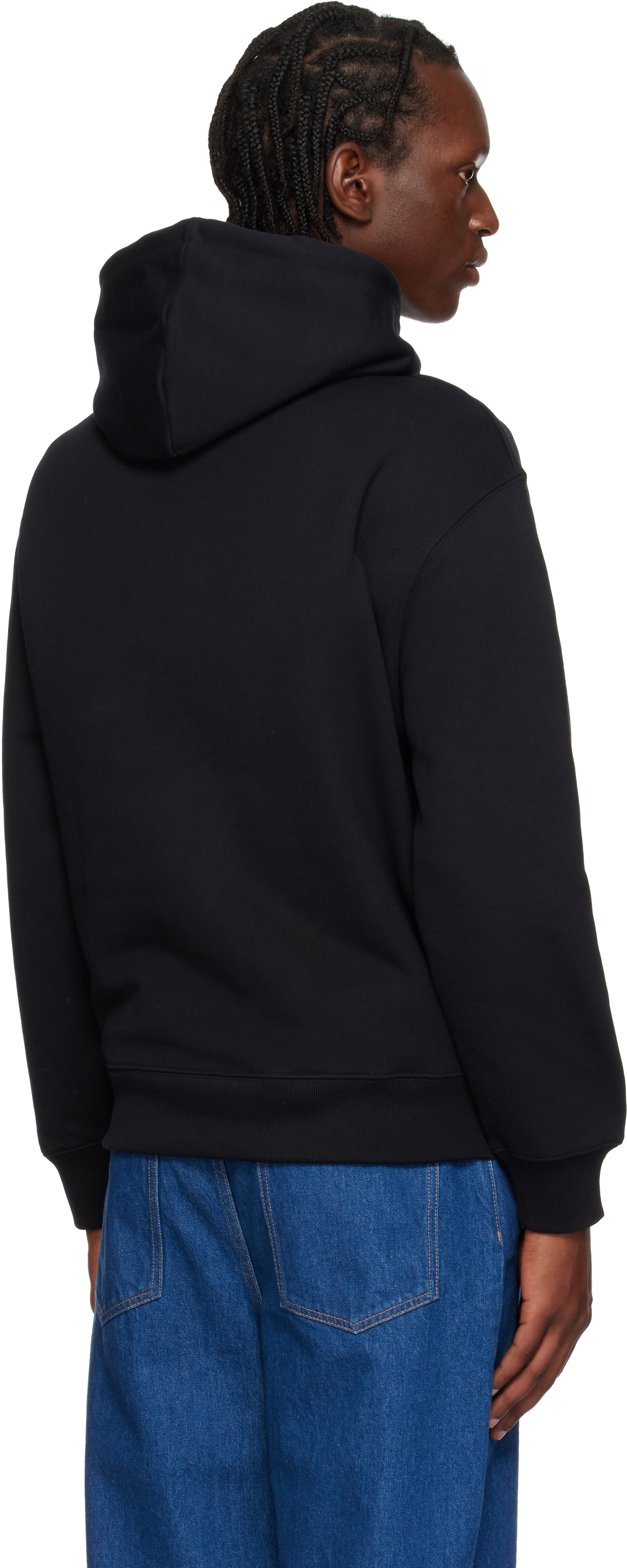 Maison Kitsuné - Pull à capuche décontracté noir à logo