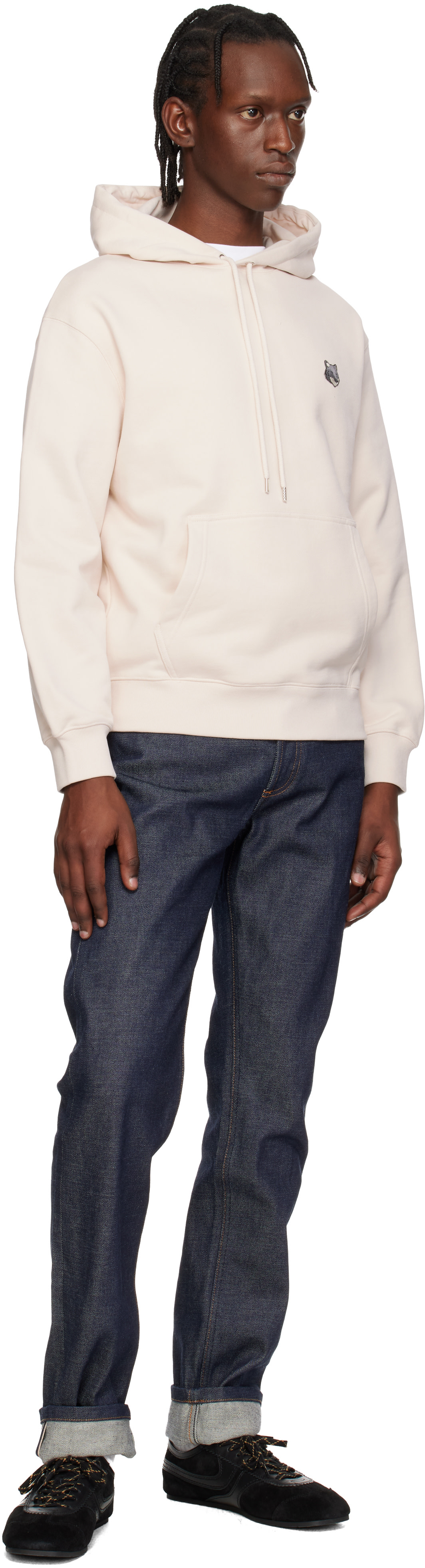 Maison Kitsuné: Purple Fox Head Comfort Hoodie | SSENSE United