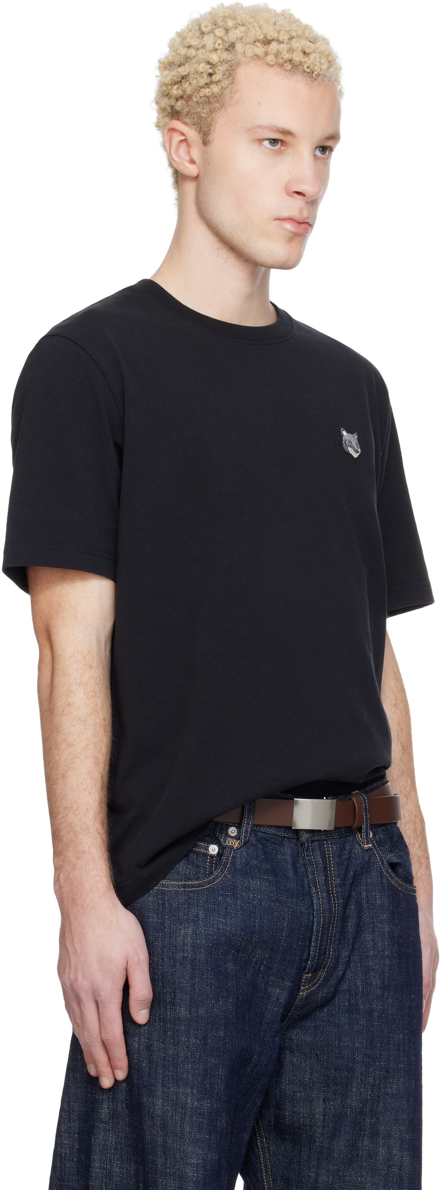 Maison Kitsuné: ブラック フォックスヘッド コンフォート Tシャツ