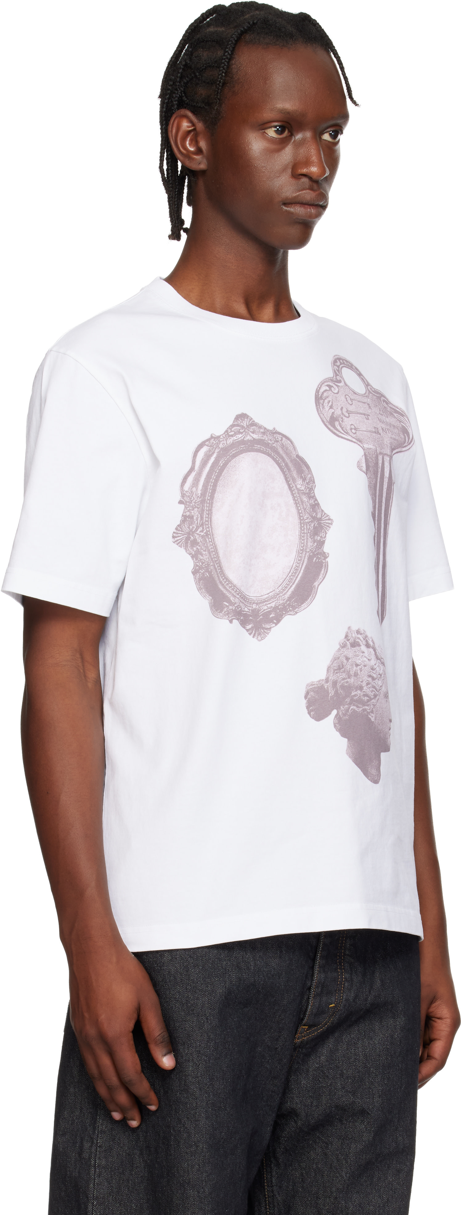 Maison Kitsuné - T-shirt décontracté Parisian Objects blanc
