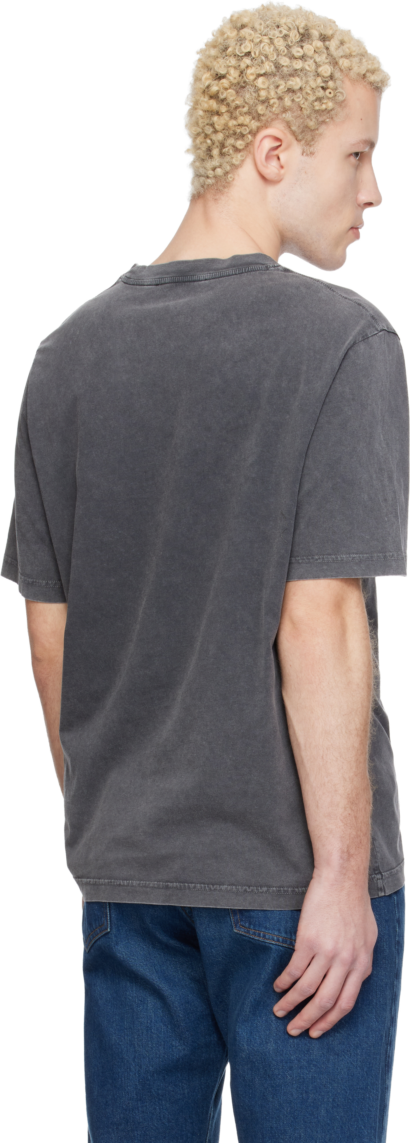 MAISON KITSUNÉ グレー Tシャツ Maison Kitsuné: グレー 'Maison Kitsuné 2002' Faded コンフォート T