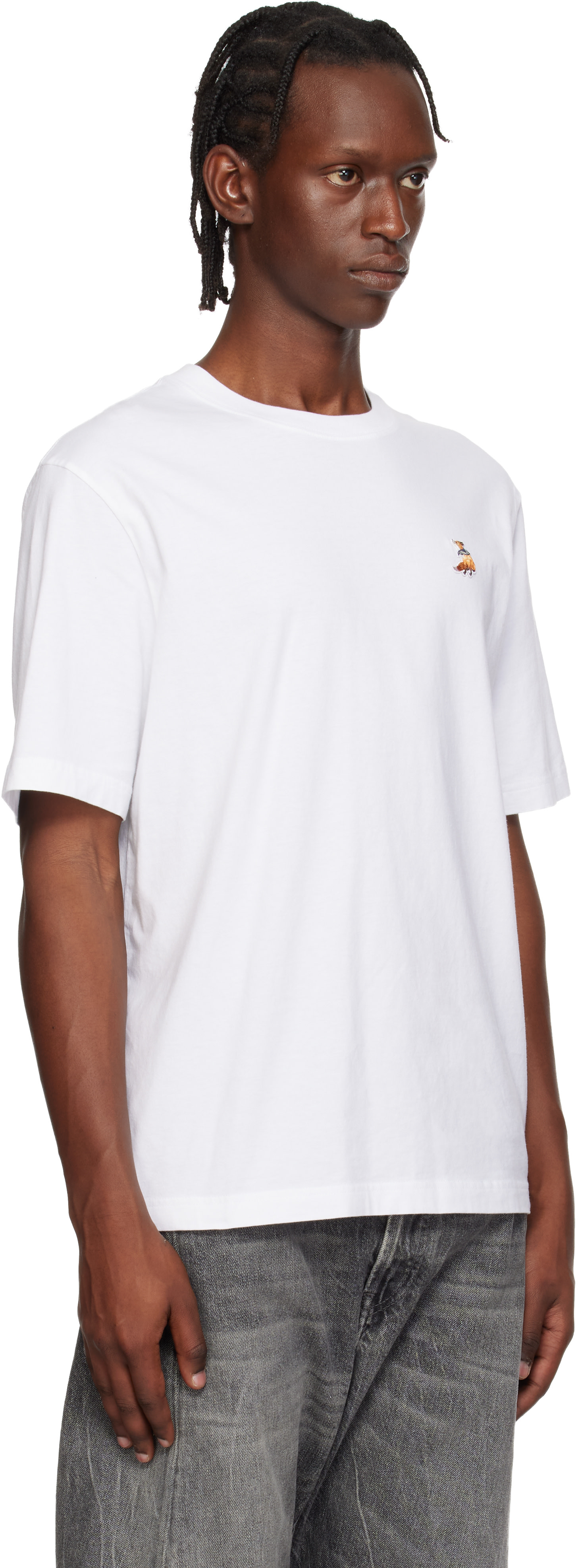 Maison Kitsuné: White Dreaming Fox Comfort T-shirt | SSENSE