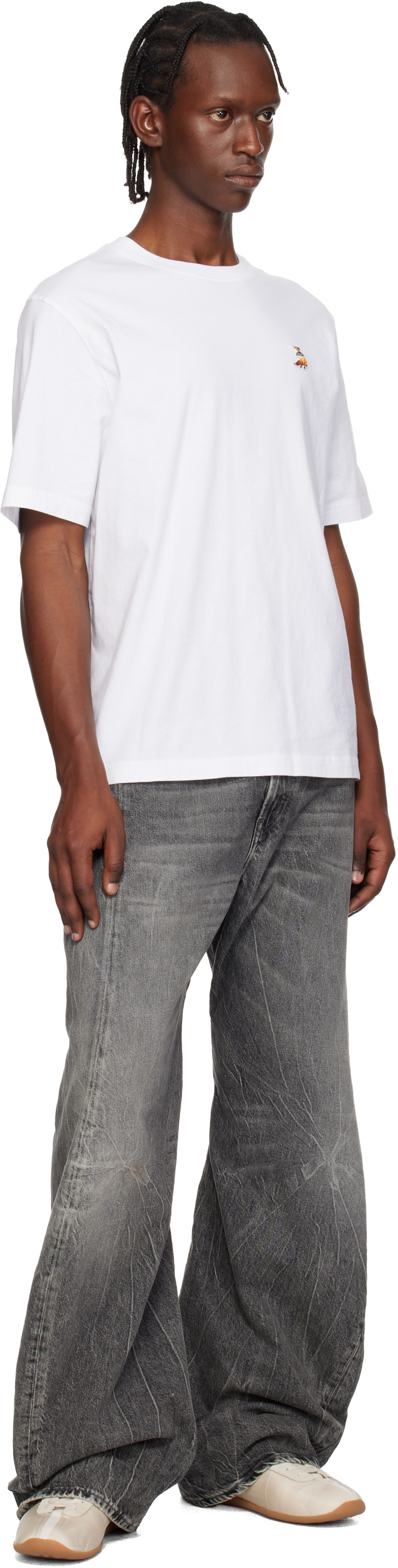 Maison Kitsuné: White Dreaming Fox Comfort T-shirt | SSENSE
