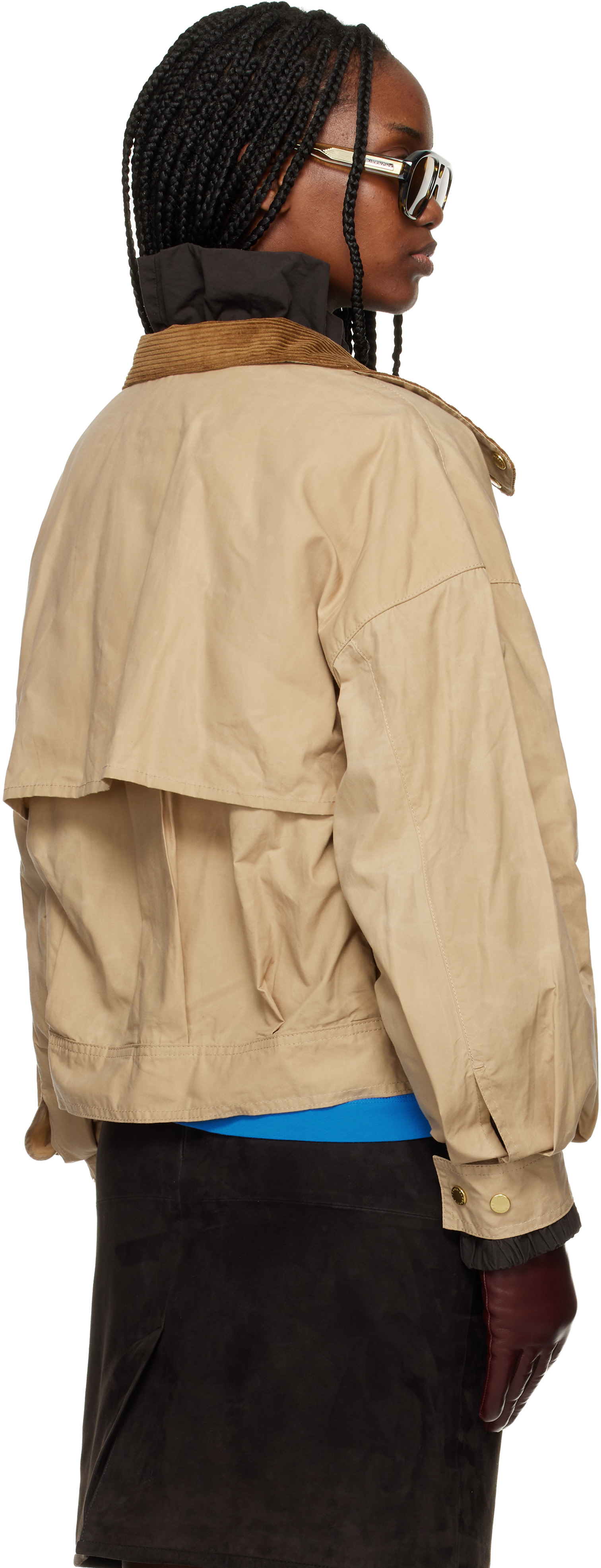 Barbour: Beige Blackthorn Casual Jacket | SSENSE