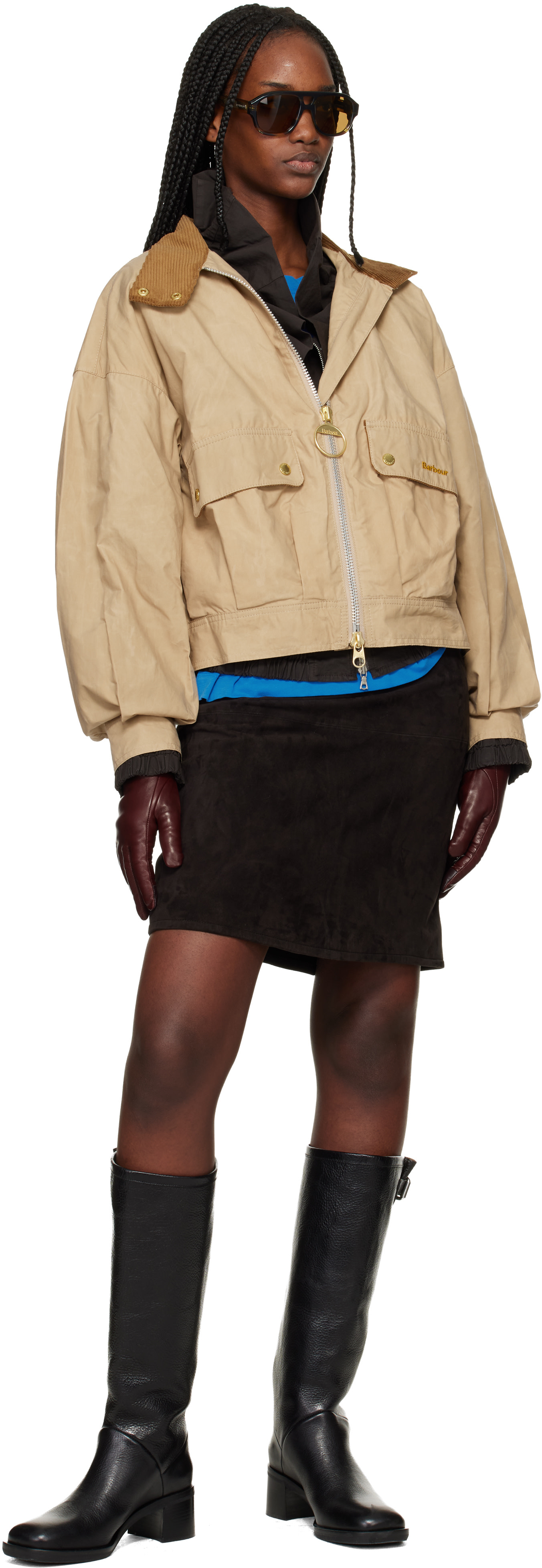 Barbour: Beige Blackthorn Casual Jacket | SSENSE