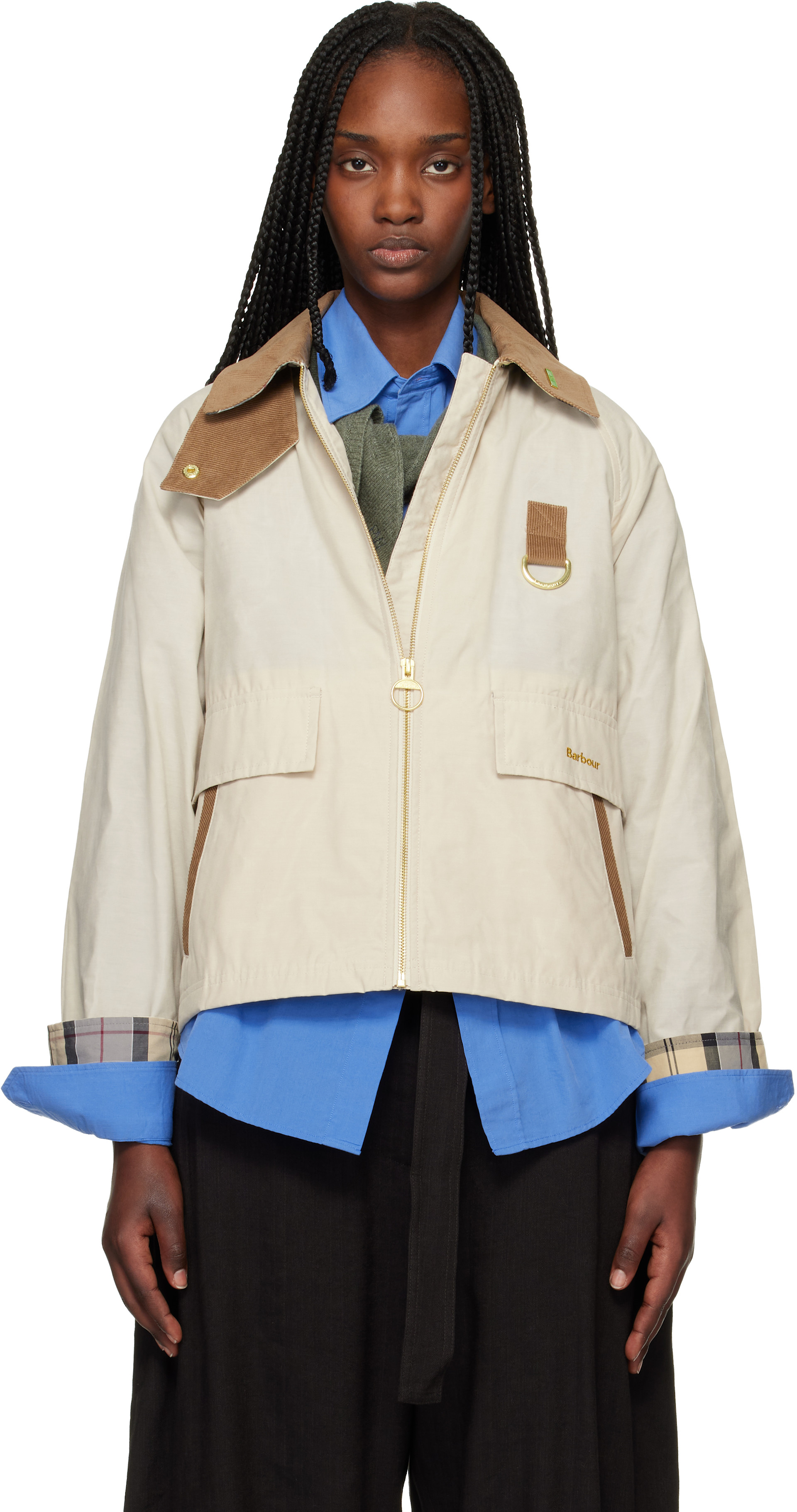 Barbour: Beige Icons Spey Showerproof Jacket | SSENSE