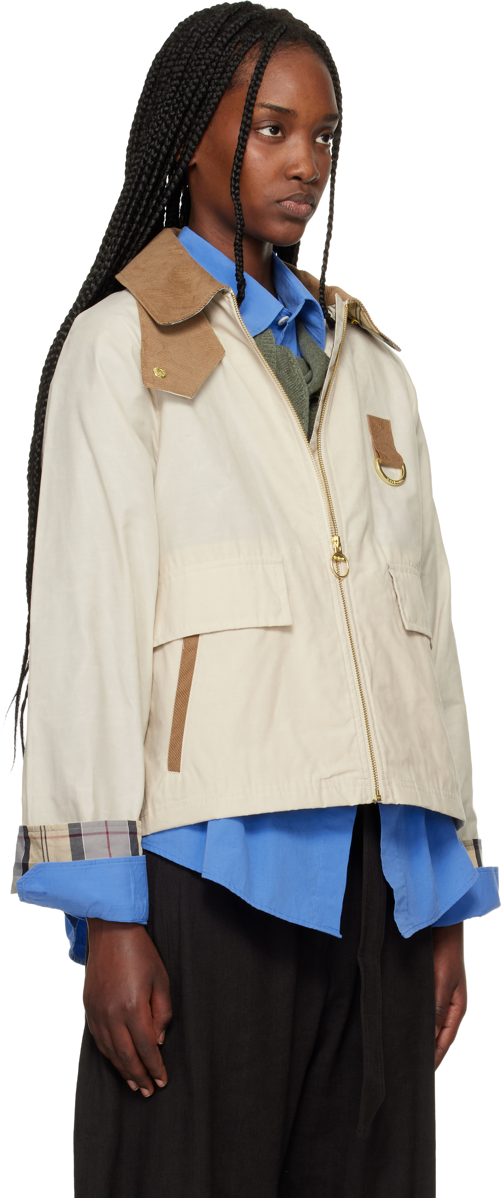 Barbour: Beige Icons Spey Showerproof Jacket | SSENSE