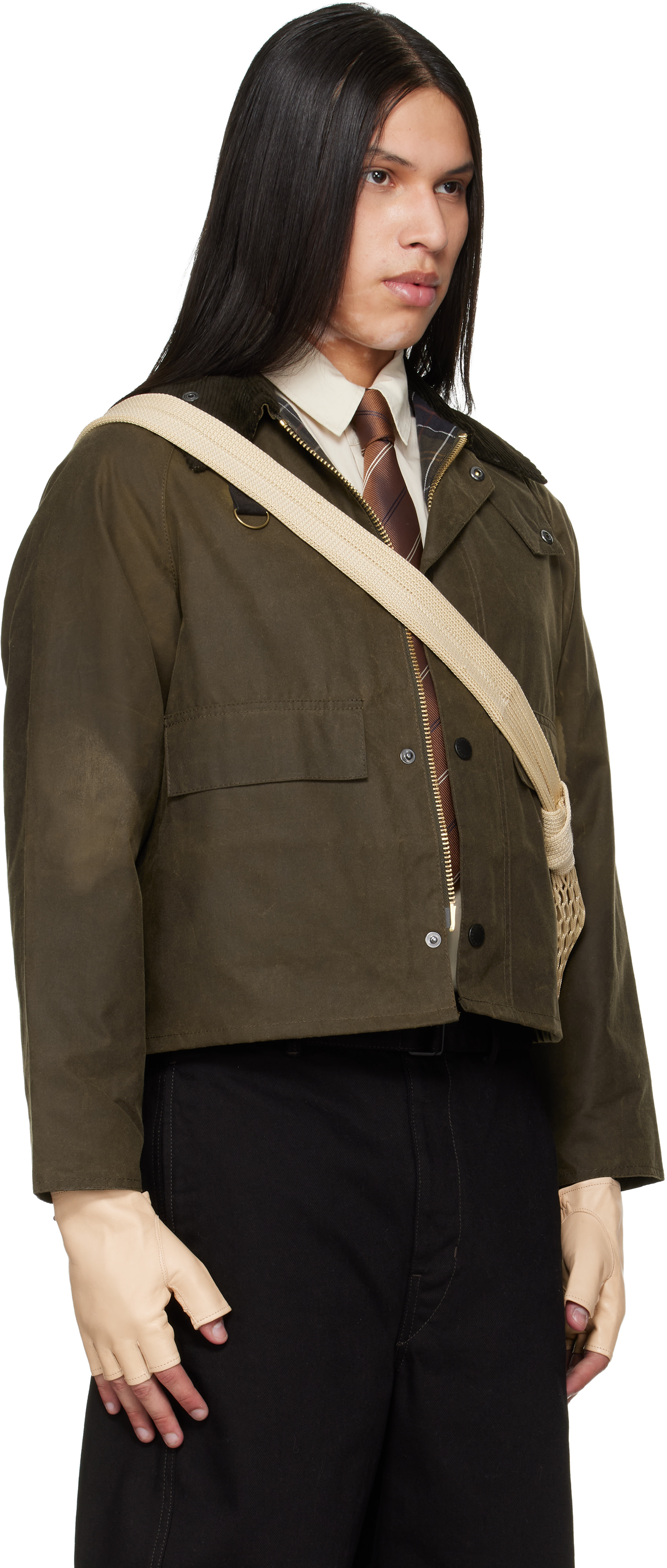 Barbour - ブラウン Spey Slim Waxed ジャケット