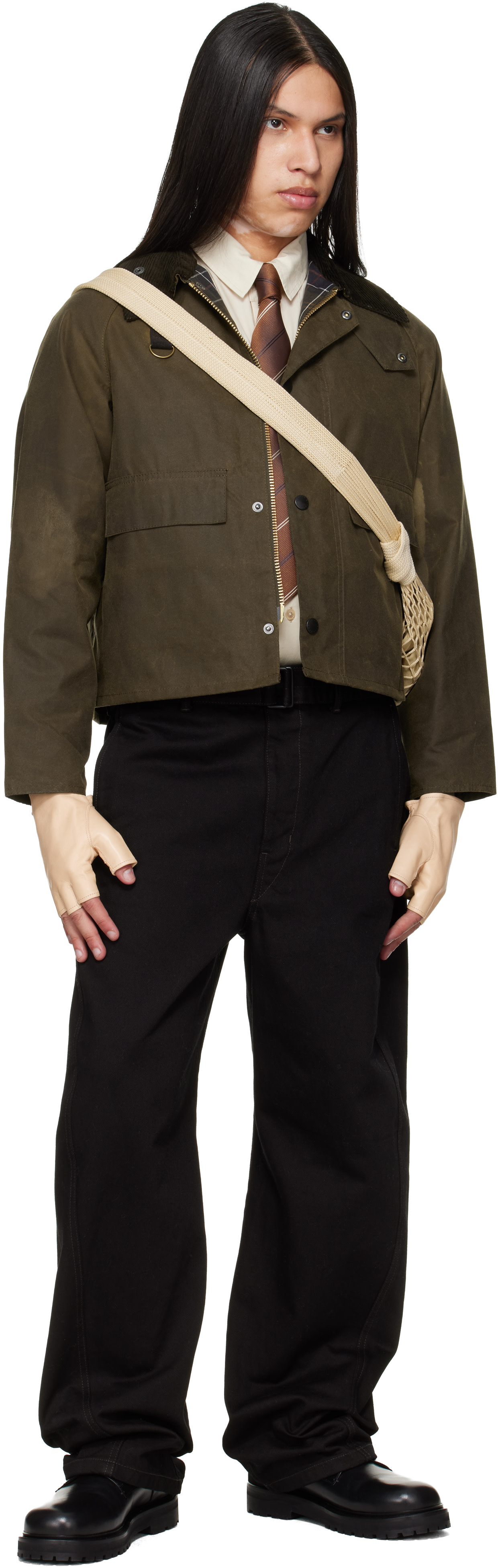 Barbour - ブラウン Spey Slim Waxed ジャケット