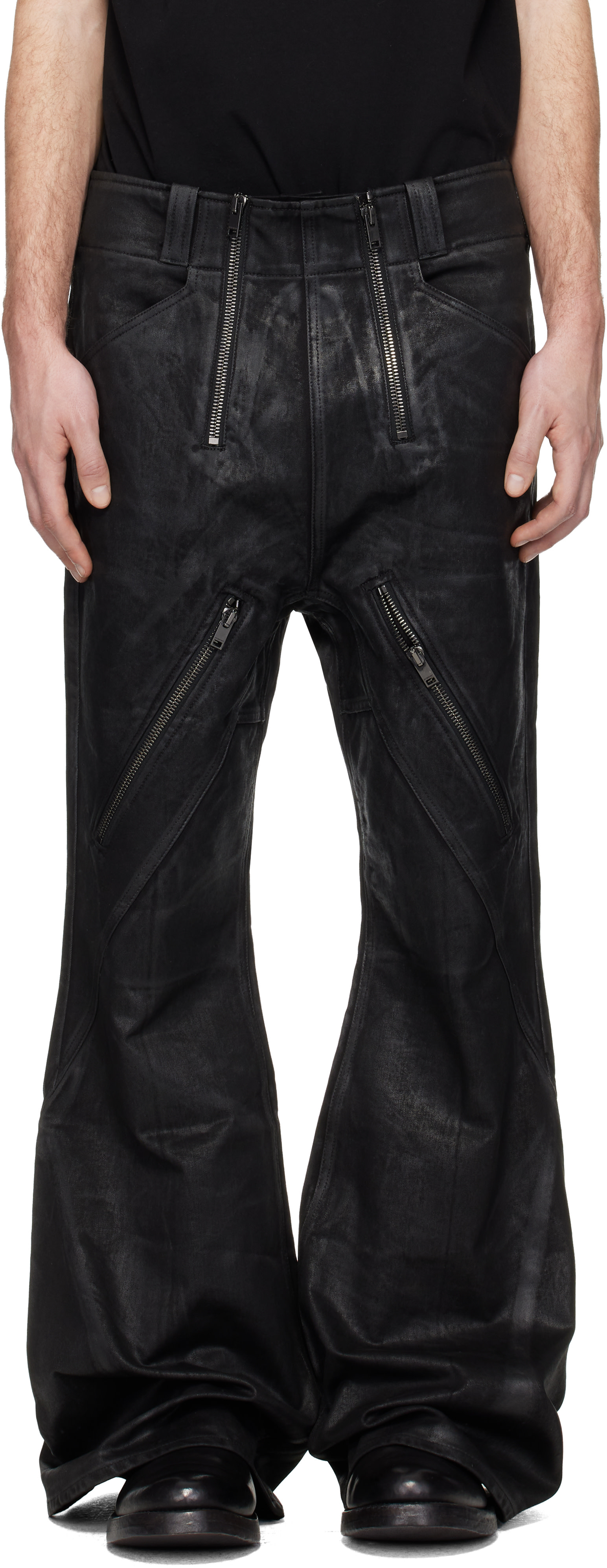 DET BLEV SENT - Pantalon Guild noir