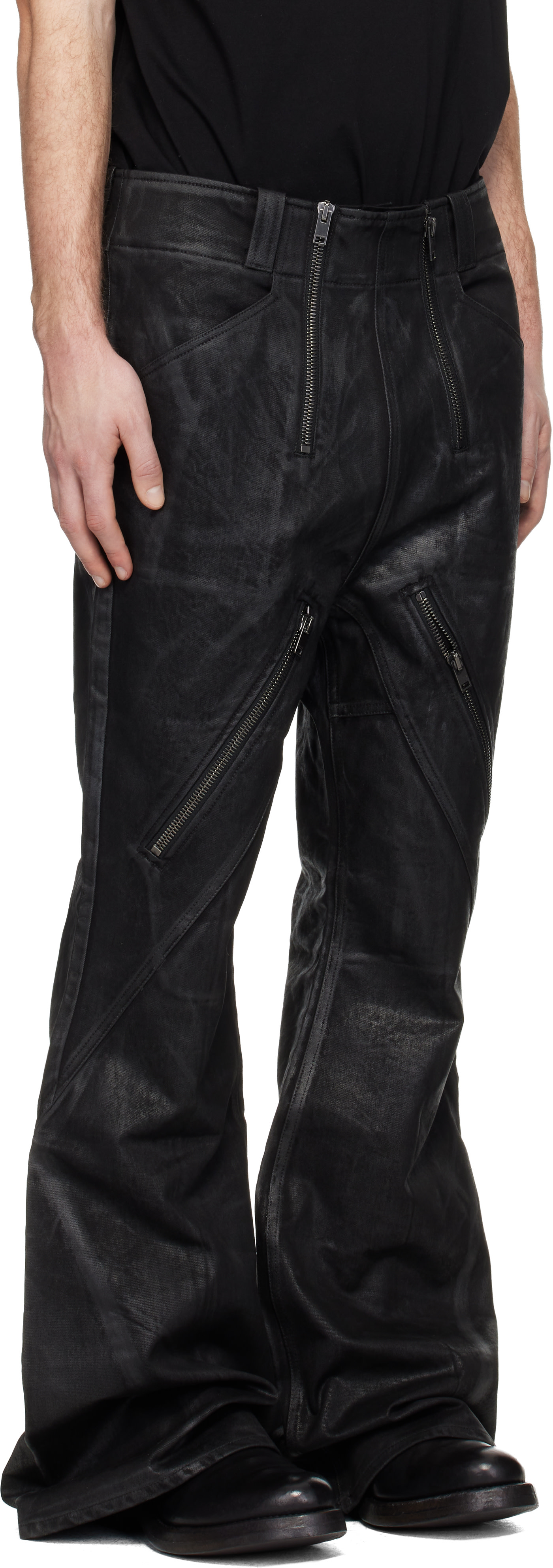 DET BLEV SENT - Pantalon Guild noir