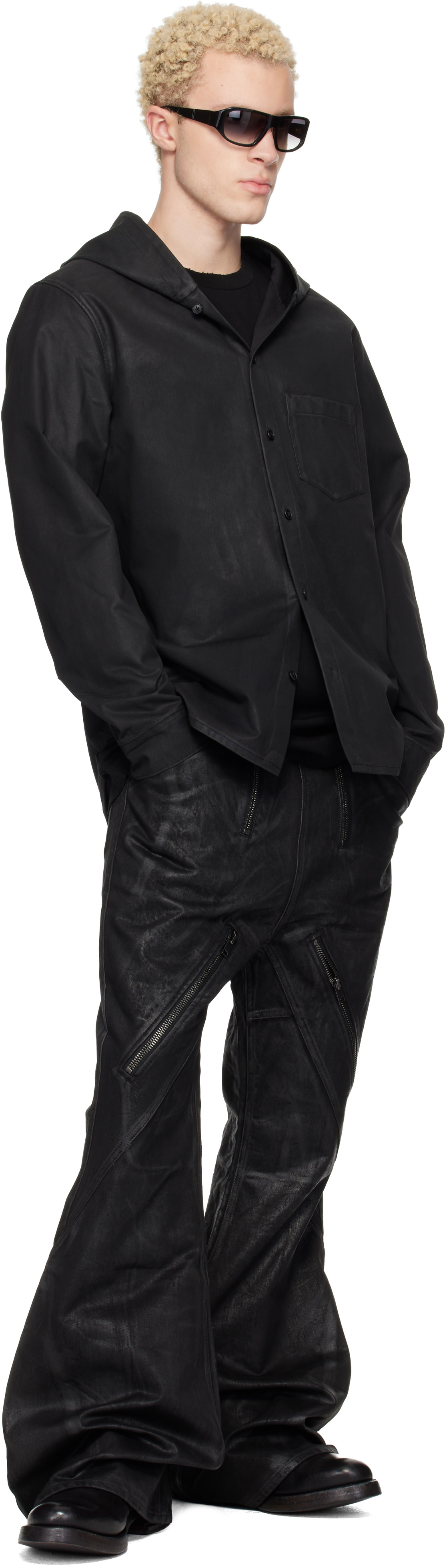 DET BLEV SENT - Pantalon Guild noir