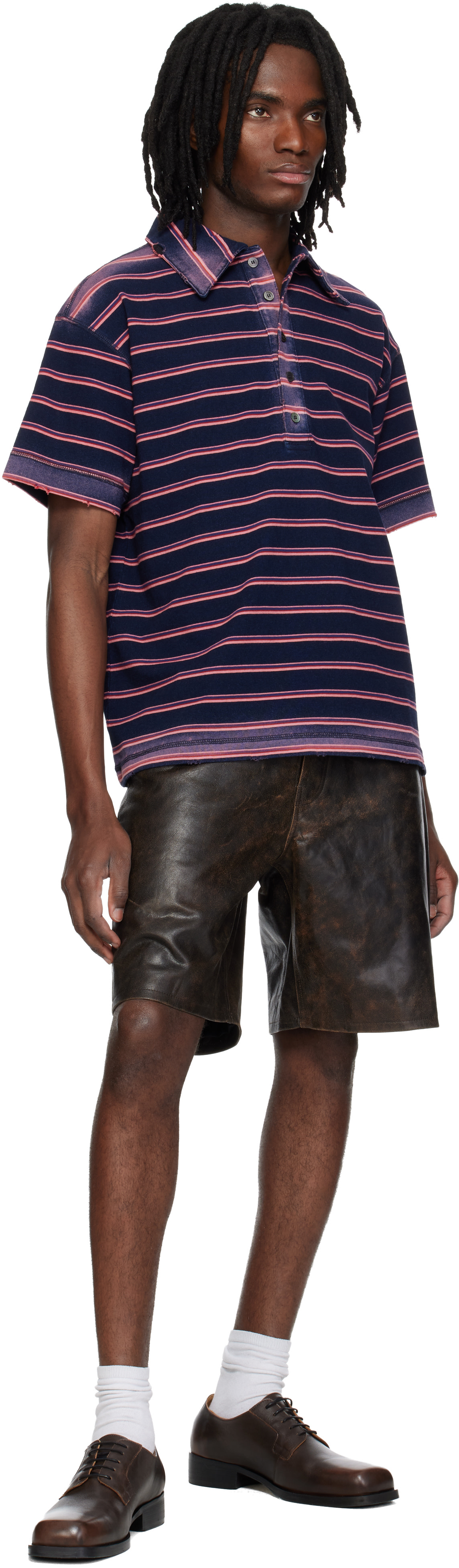 MMIC - Short Deadend brun en cuir
