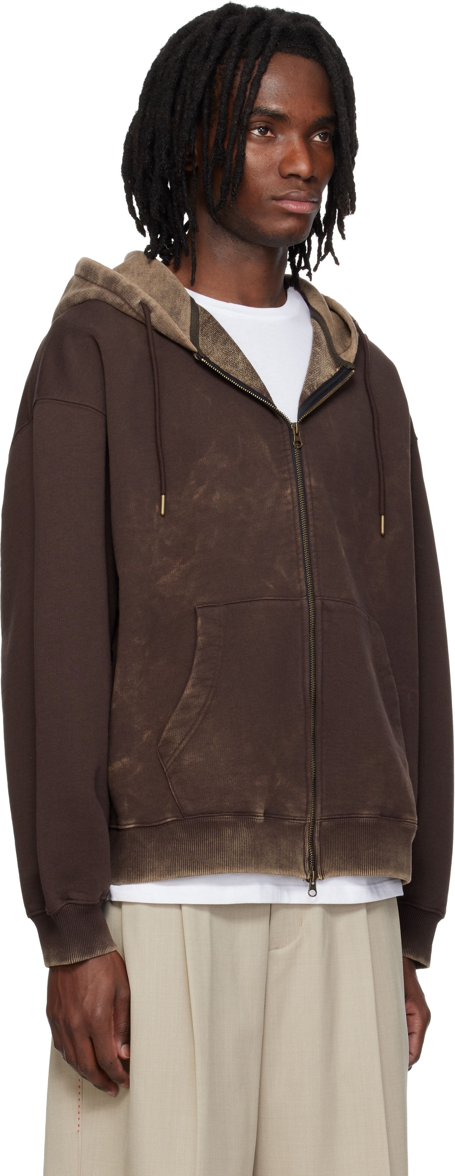 MMIC - Brown Dusk Zip Up Hoodie