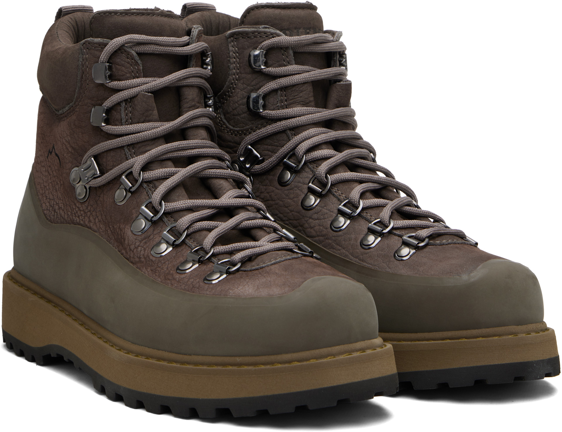 Diemme: Taupe Roccia Vet Gomma Boots | SSENSE