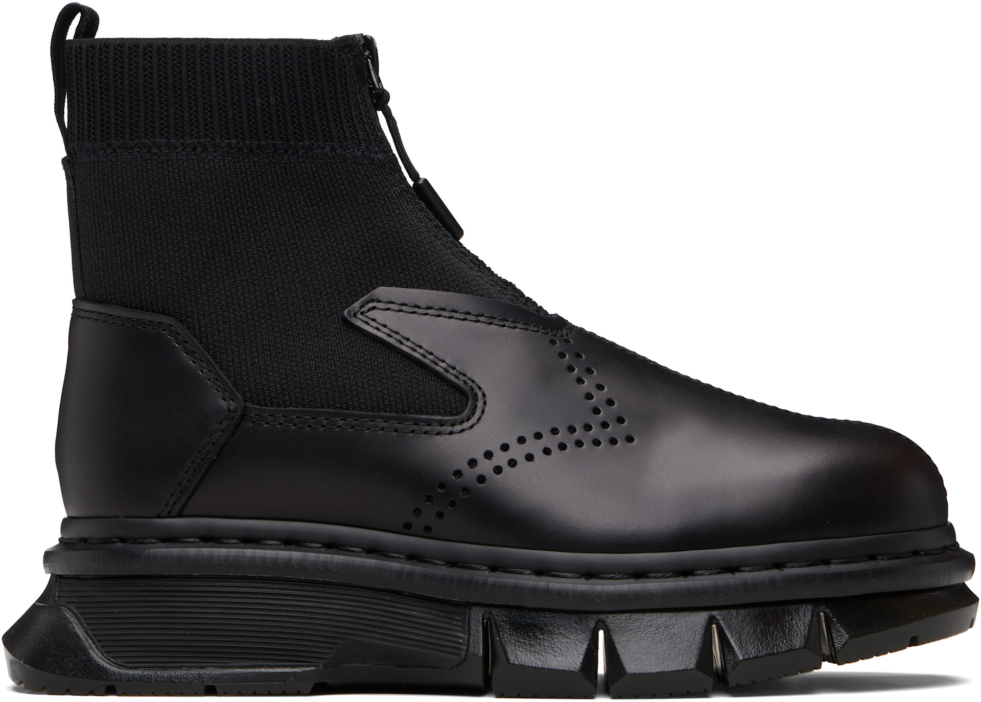 Dr. Martens: Black Qubist Zip Boots | SSENSE
