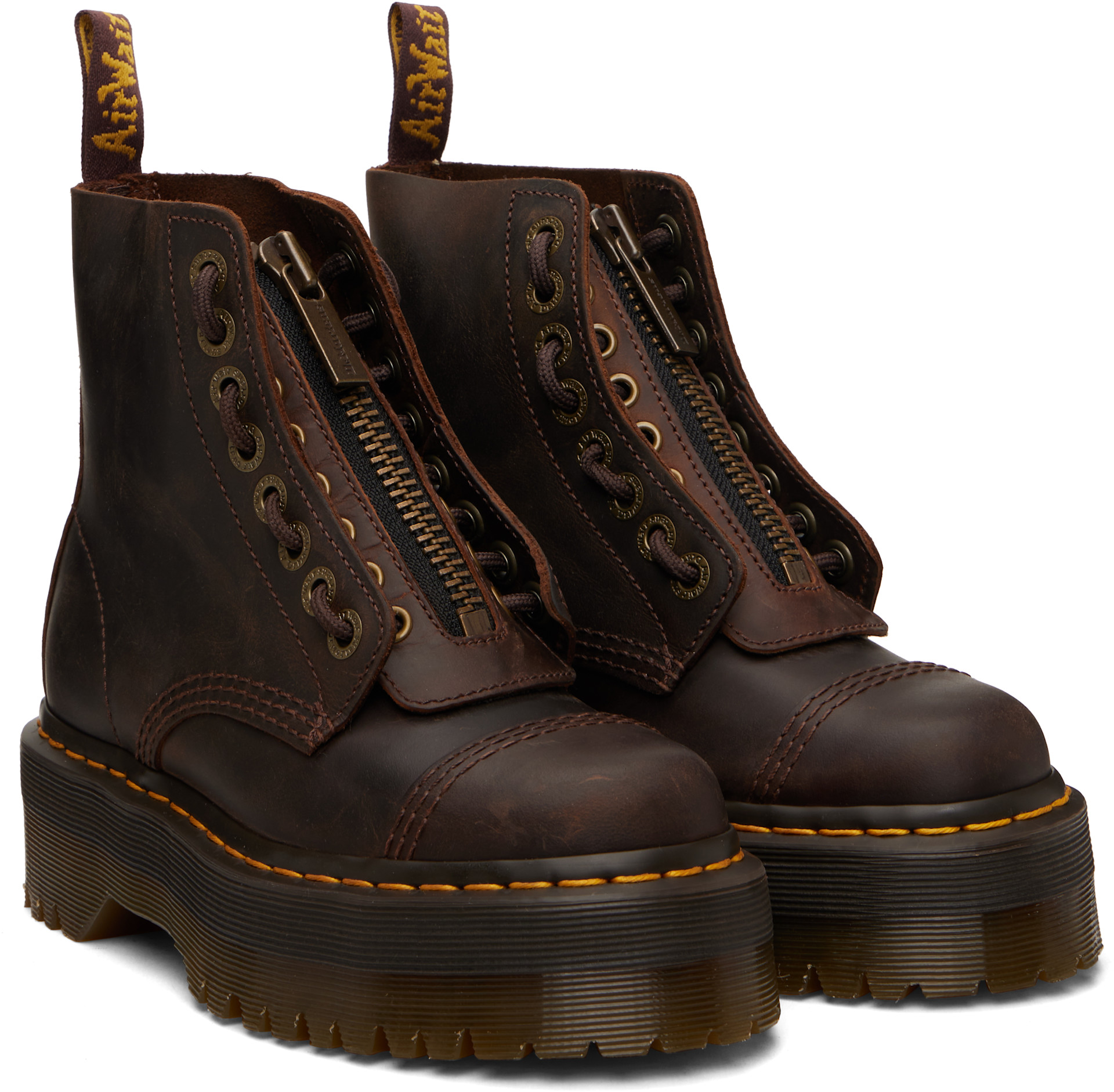 Dr. Martens: ブラウン Sinclair クレイジーホース レザー