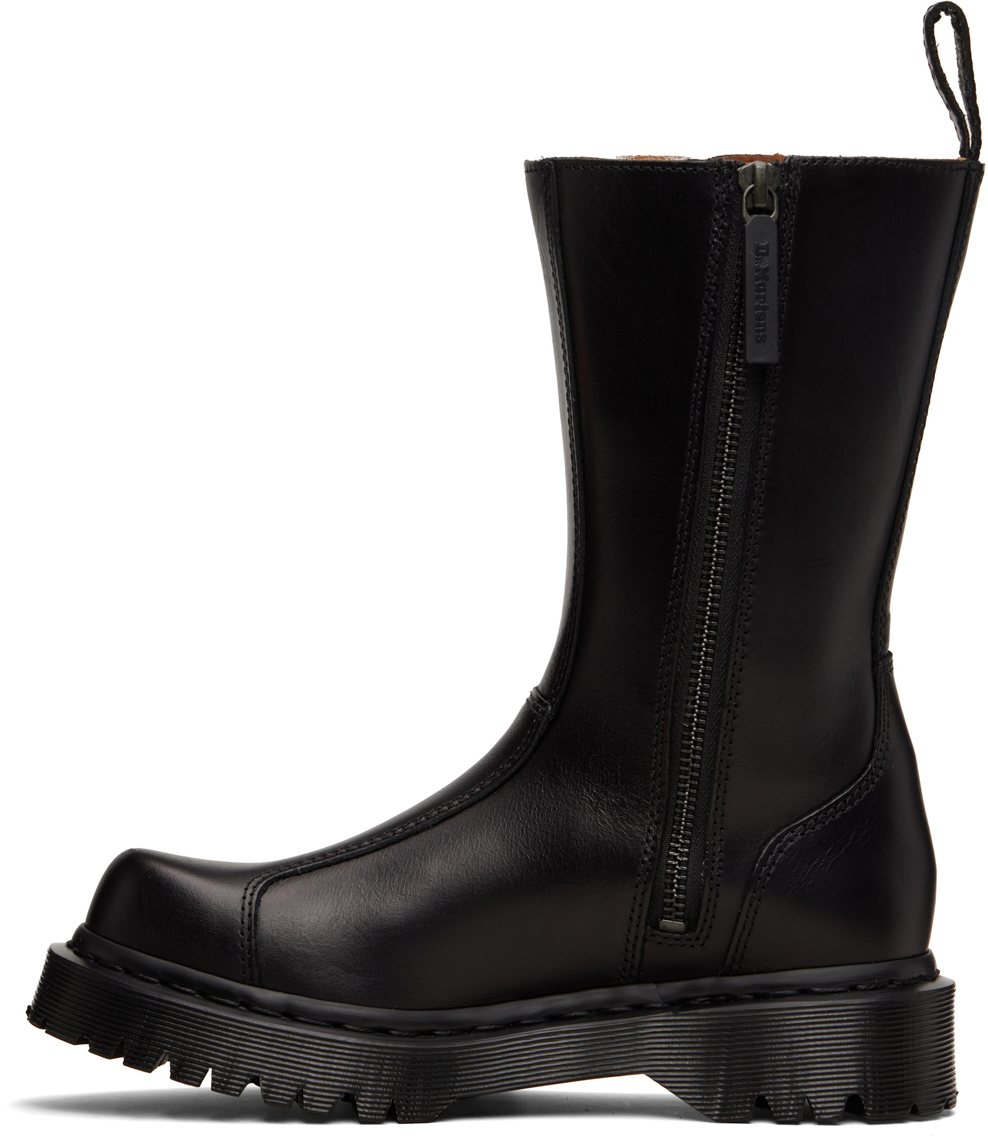 Dr. Martens Black Leather Vintage Harness Boot Anistone Harness Orleans Leather Biker Boots in Black | Dr  main image 3