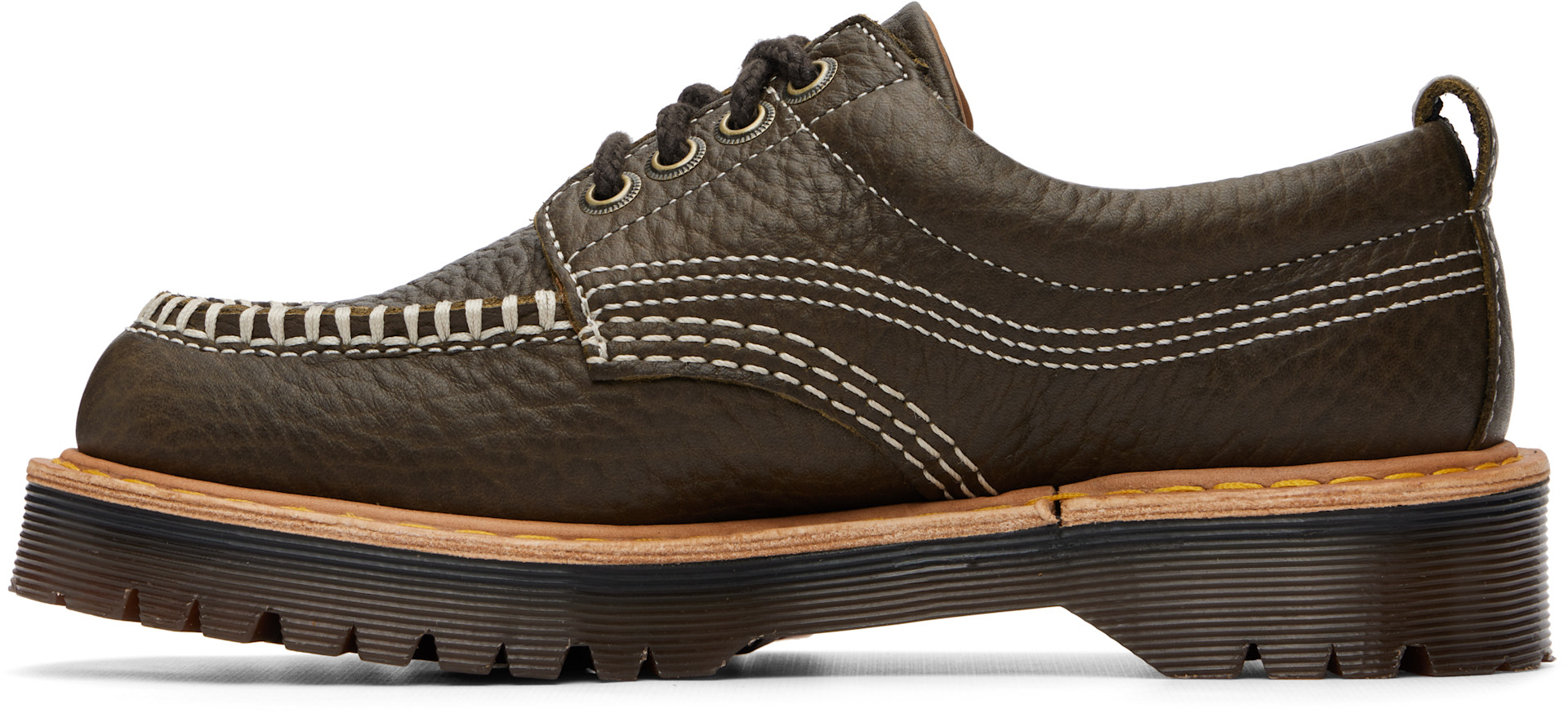 Dr. Martens - 카키 로웰 더비 슈즈