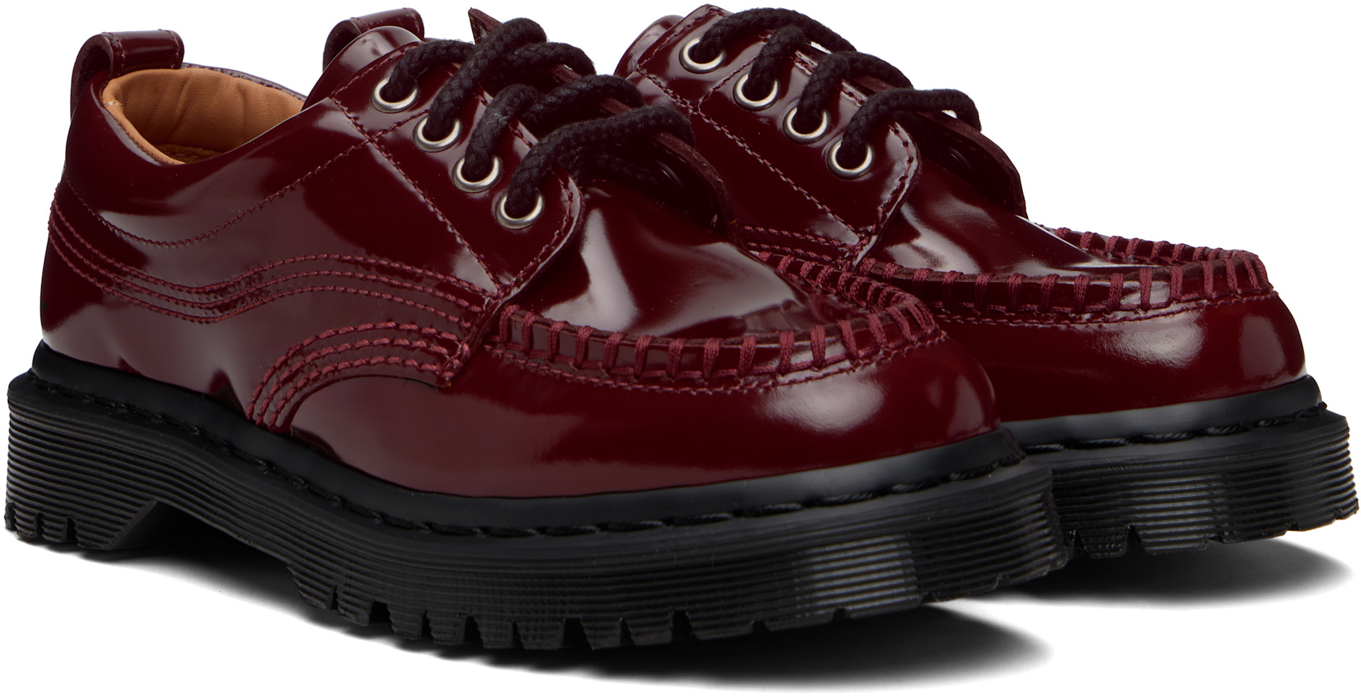 Dr. Martens: バーガンディ Lowell ダービー | SSENSE 日本