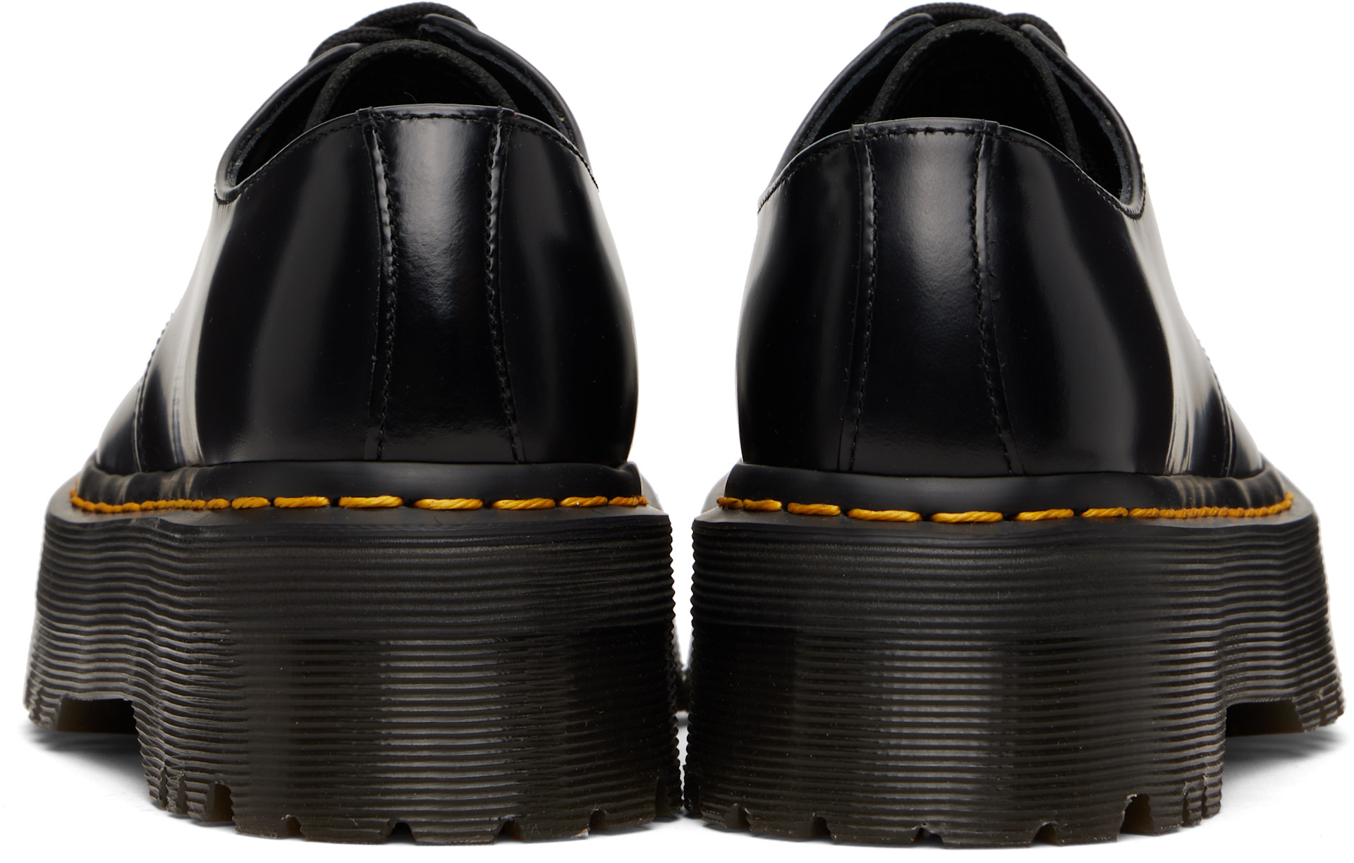 Dr. Martens: ブラック 1461 スムースレザー プラットフォーム