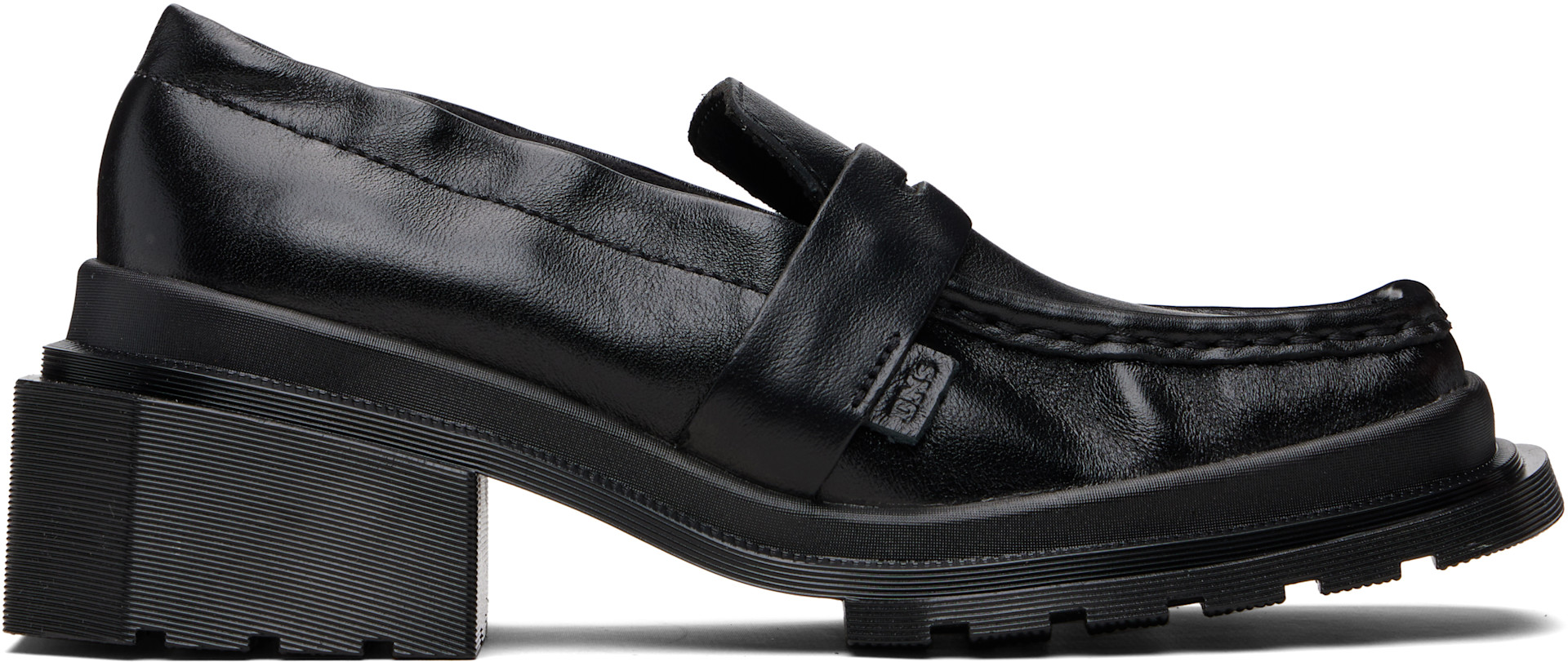 Dr. Martens: ブラック Maybole ローファー | SSENSE 日本