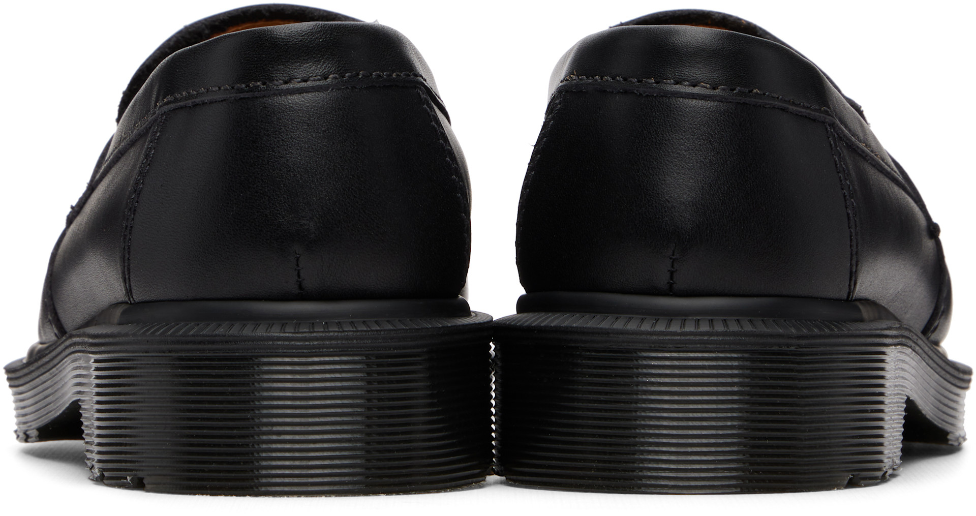 Dr. Martens: Black Delapre 'Made In England' Classic Loafers | SSENSE