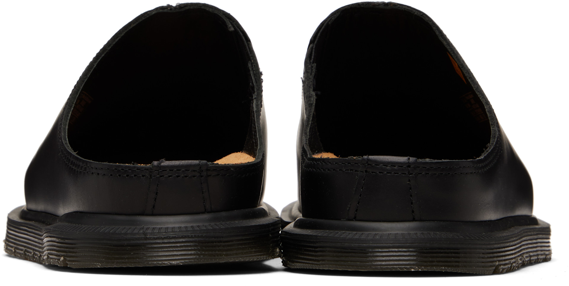 Dr. Martens: Black San Mule Slip-on Loafers | SSENSE