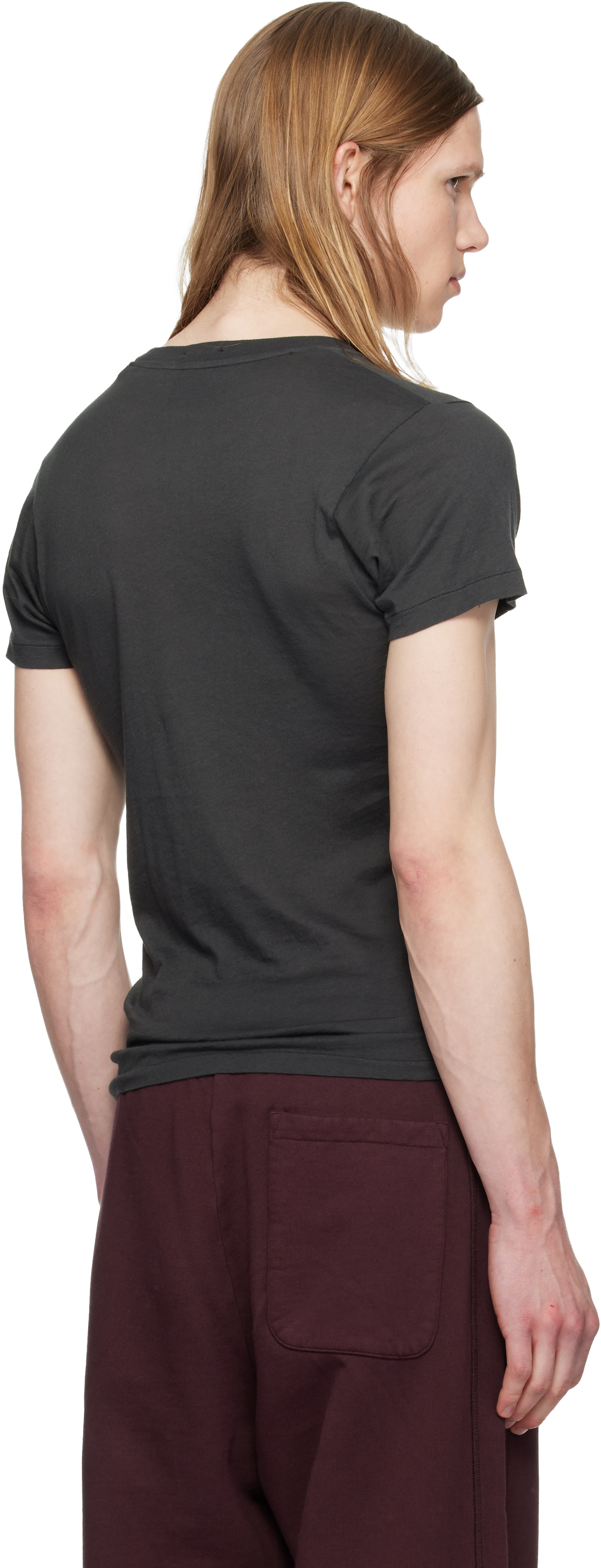SILAS - T-shirt noir à texte