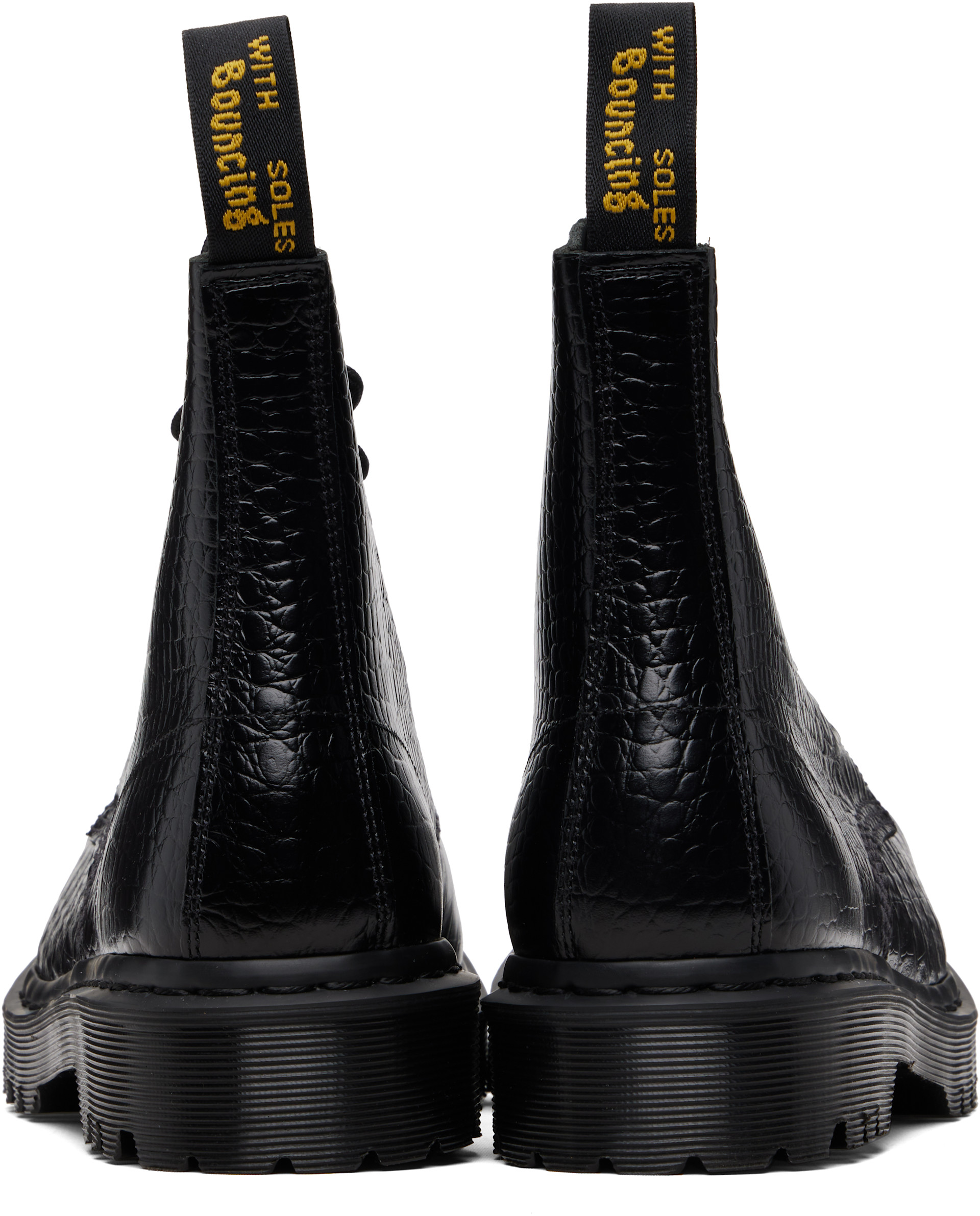 Dr. Martens: Black 1460 Pascal Bex Steel Toe Leather Boots | SSENSE