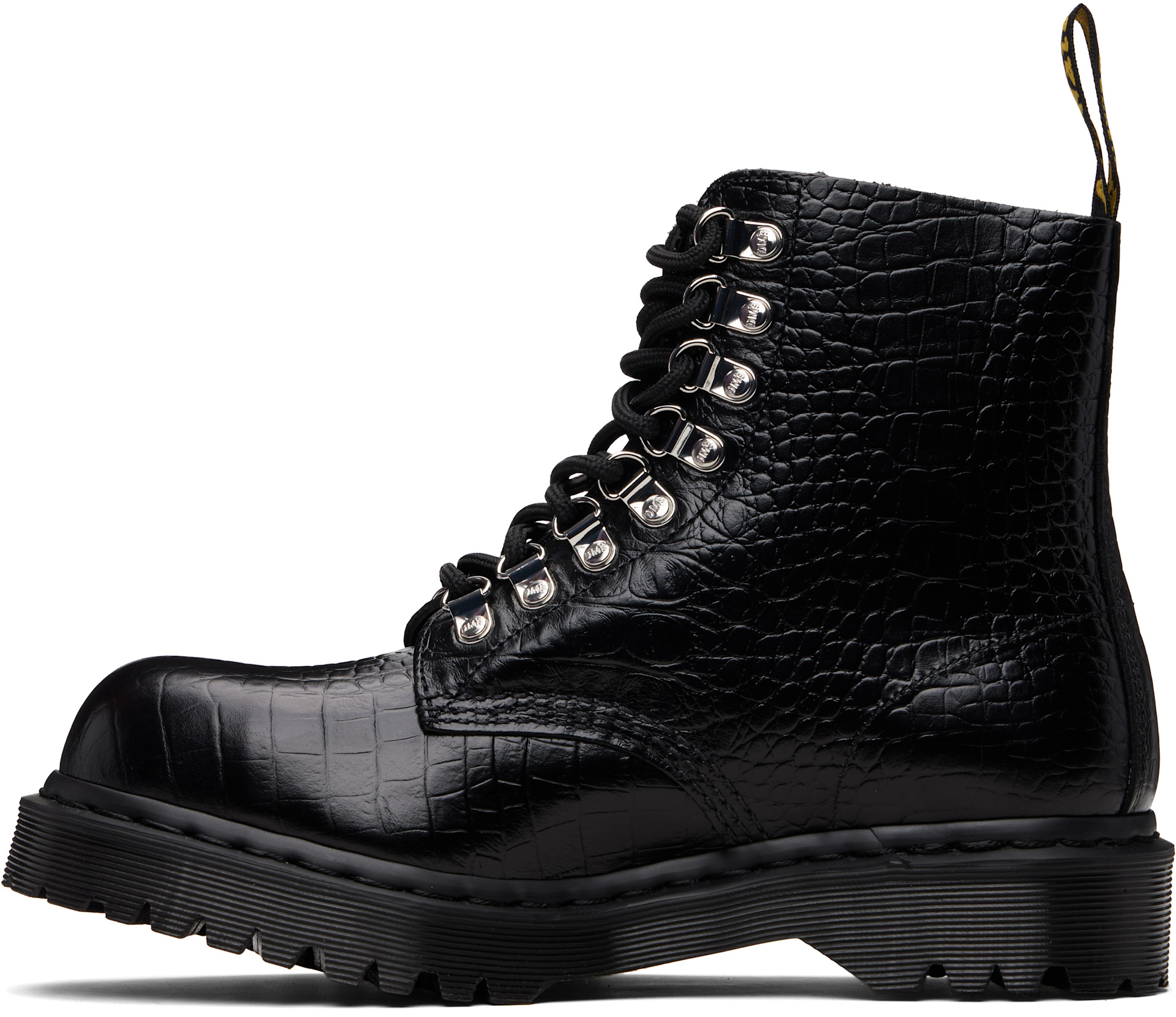 Dr. Martens: Black 1460 Pascal Bex Steel Toe Leather Boots | SSENSE