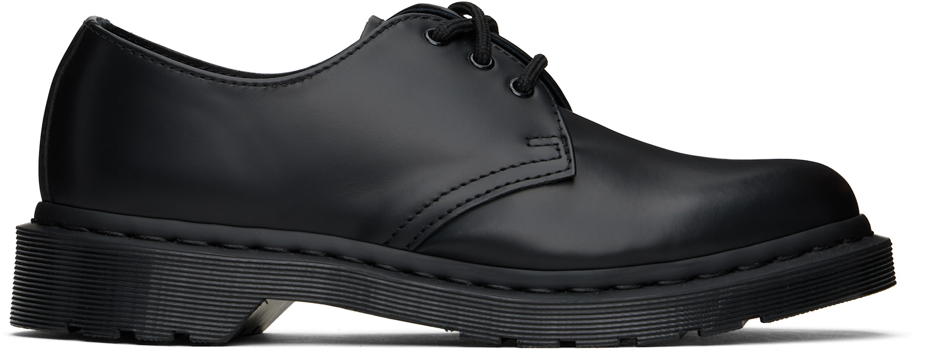 Dr. Martens: ブラック 1461 Mono スムースレザー オックスフォード