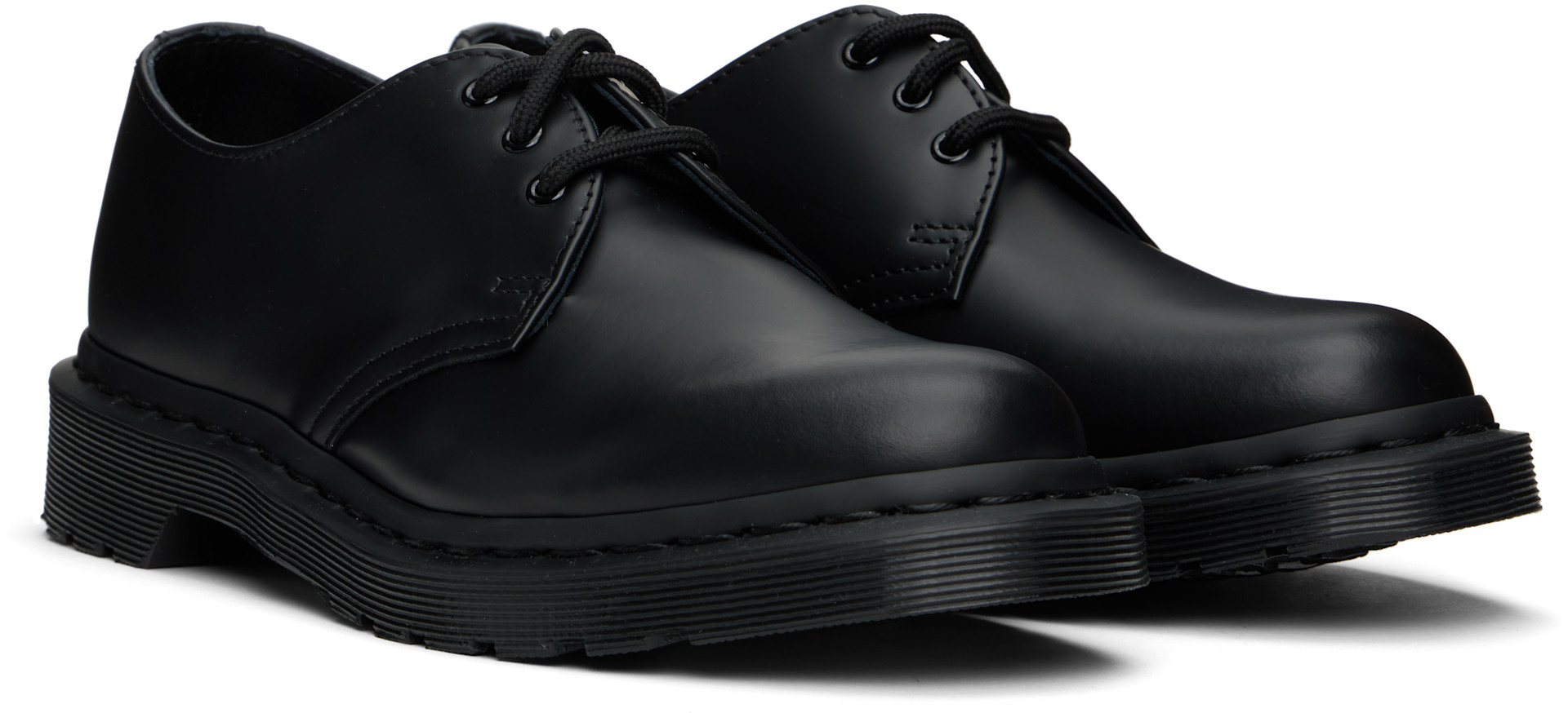 Dr. Martens: ブラック 1461 Mono スムースレザー オックスフォード