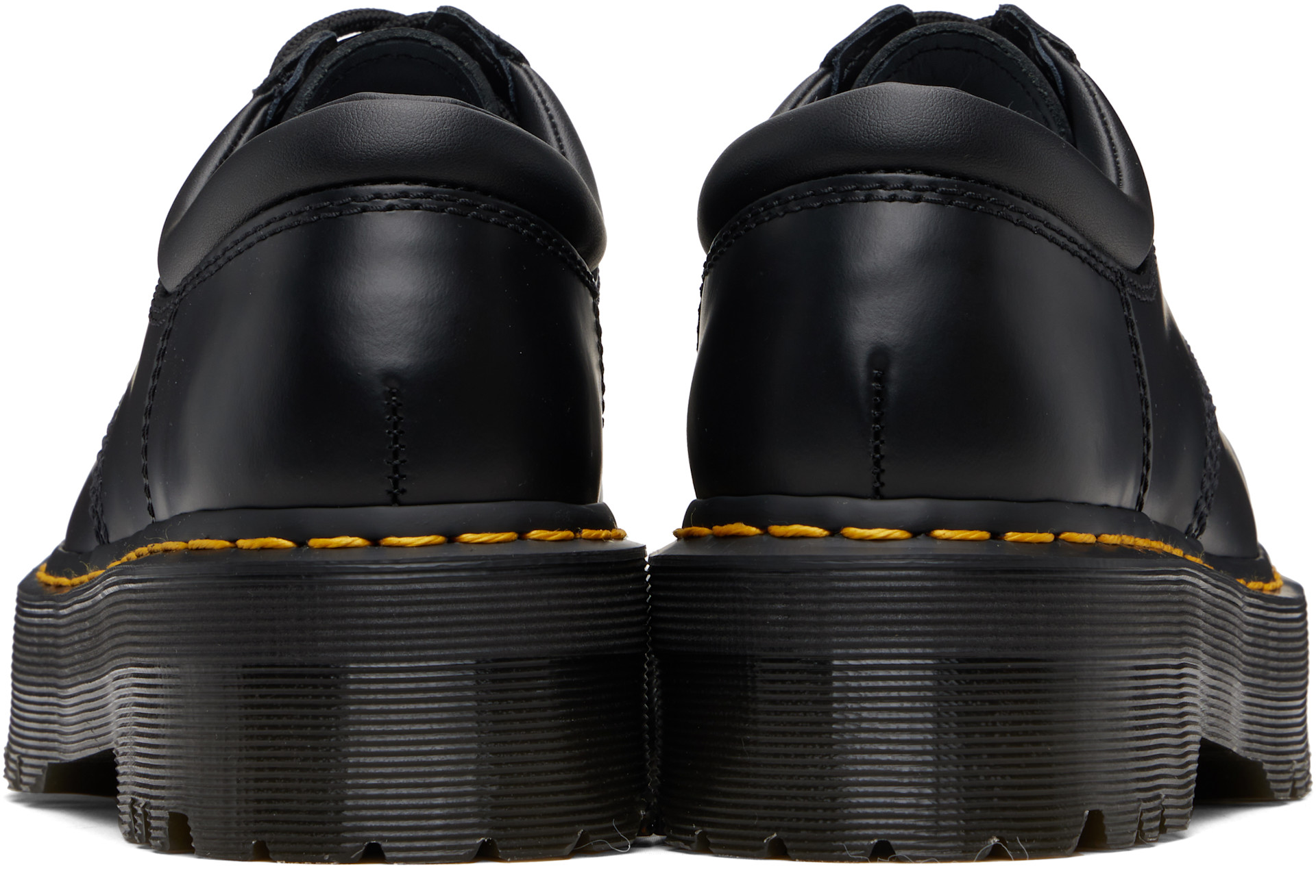 Dr. Martens - 블랙 8053 가죽 플랫폼 캐주얼 더비 슈즈