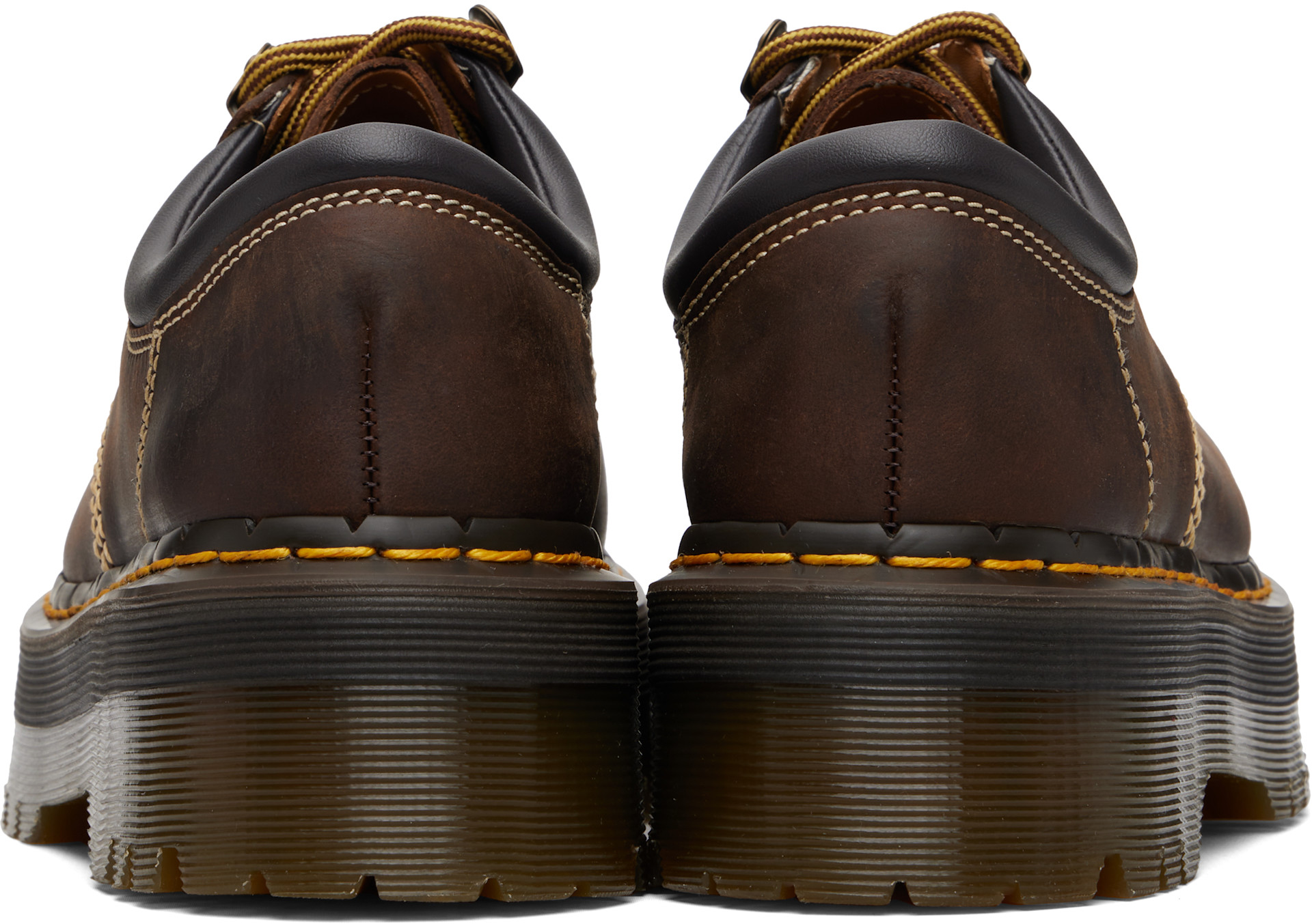 Dr. Martens: Brown 8053 Arc Crazy Horse Leather Platform Casual