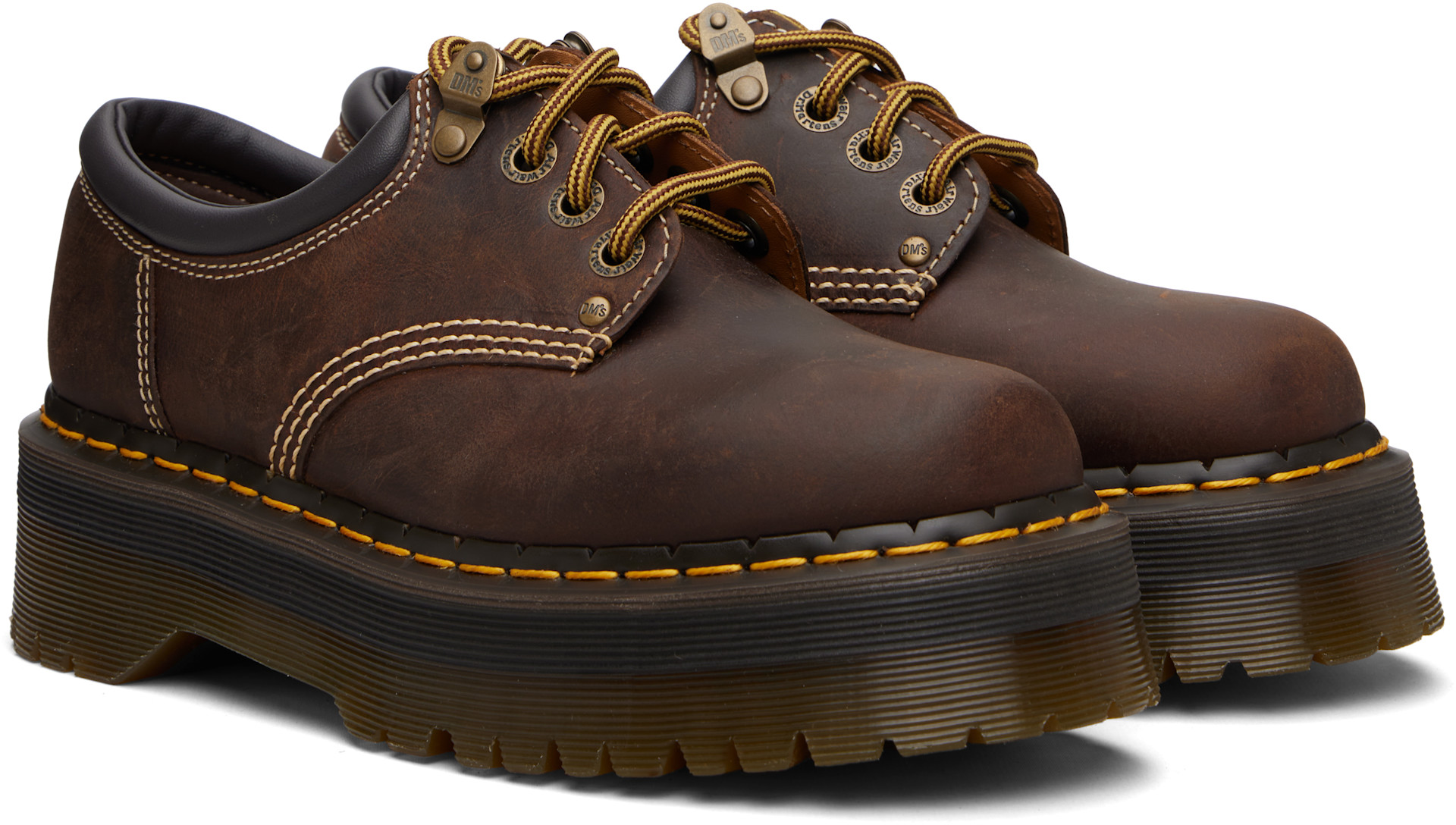 ♡高　ページです♡ Dr. Martens: ブラウン 8053 Arc クレイジーホース レザー